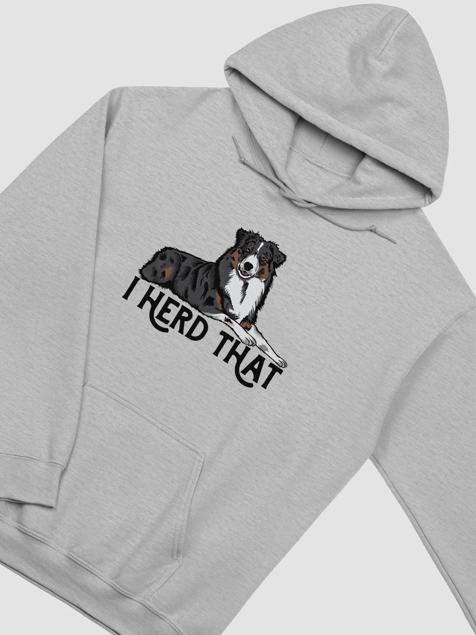 I Herd That Aussie Dog Hoodie | Hooded Sweatshirt for Australian Shepherd(Tricolor) Dog Owners product image (4)
