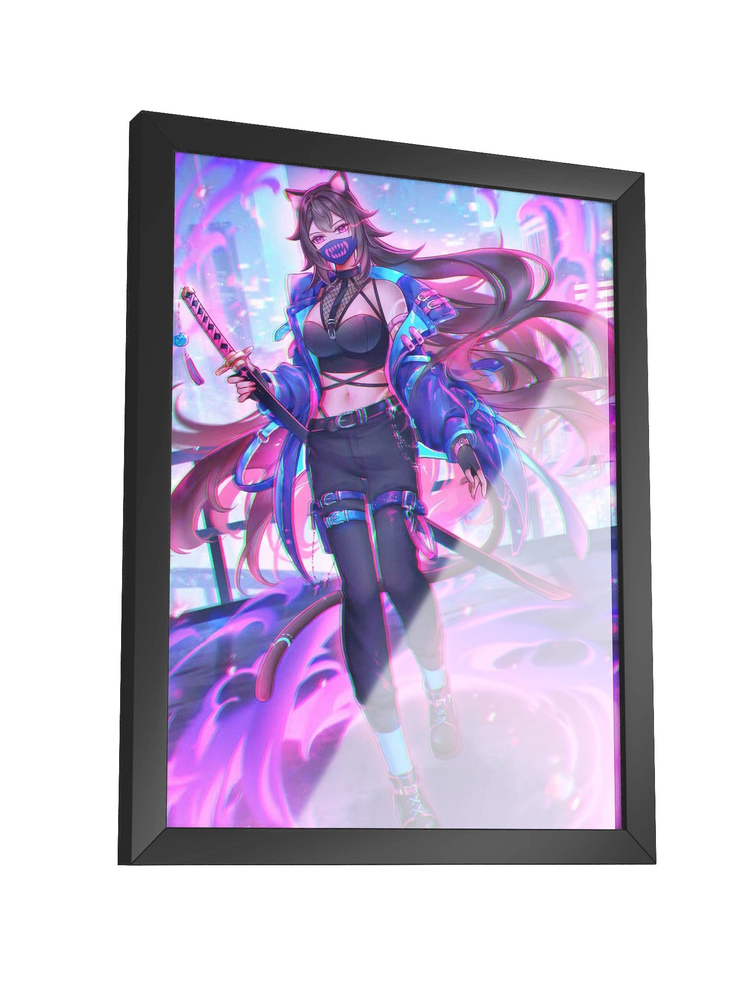 【Framed Poster】- Myun Cyber Katana product image (4)