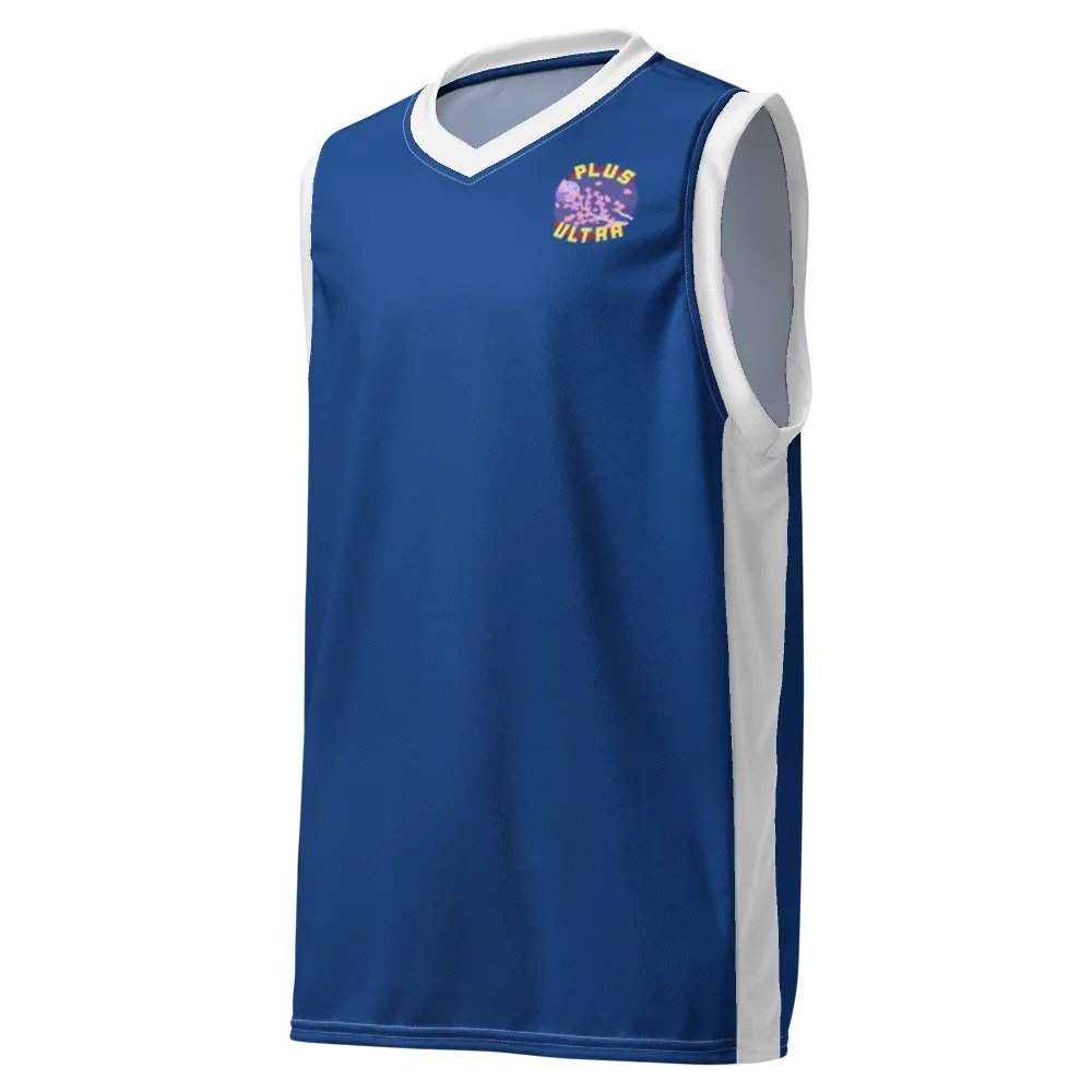 Blue Plus Ultra Basketball Jersey (Back) product image (12)