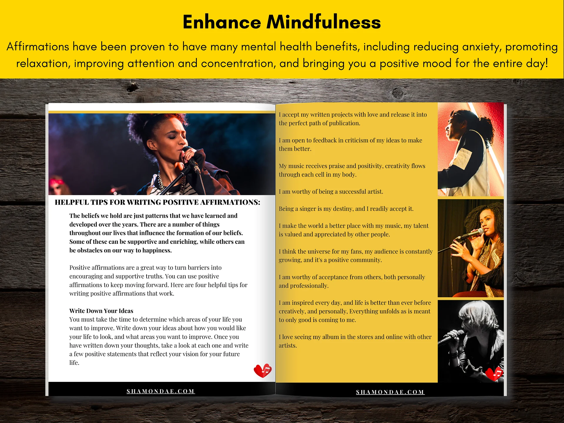 Affirmations for Musicians Book - Instant Download product image (2)