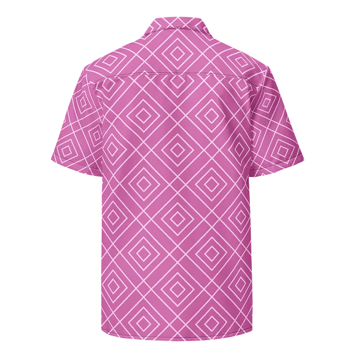 Pink Diamond Grid Hawaiian Shirt product image (2)