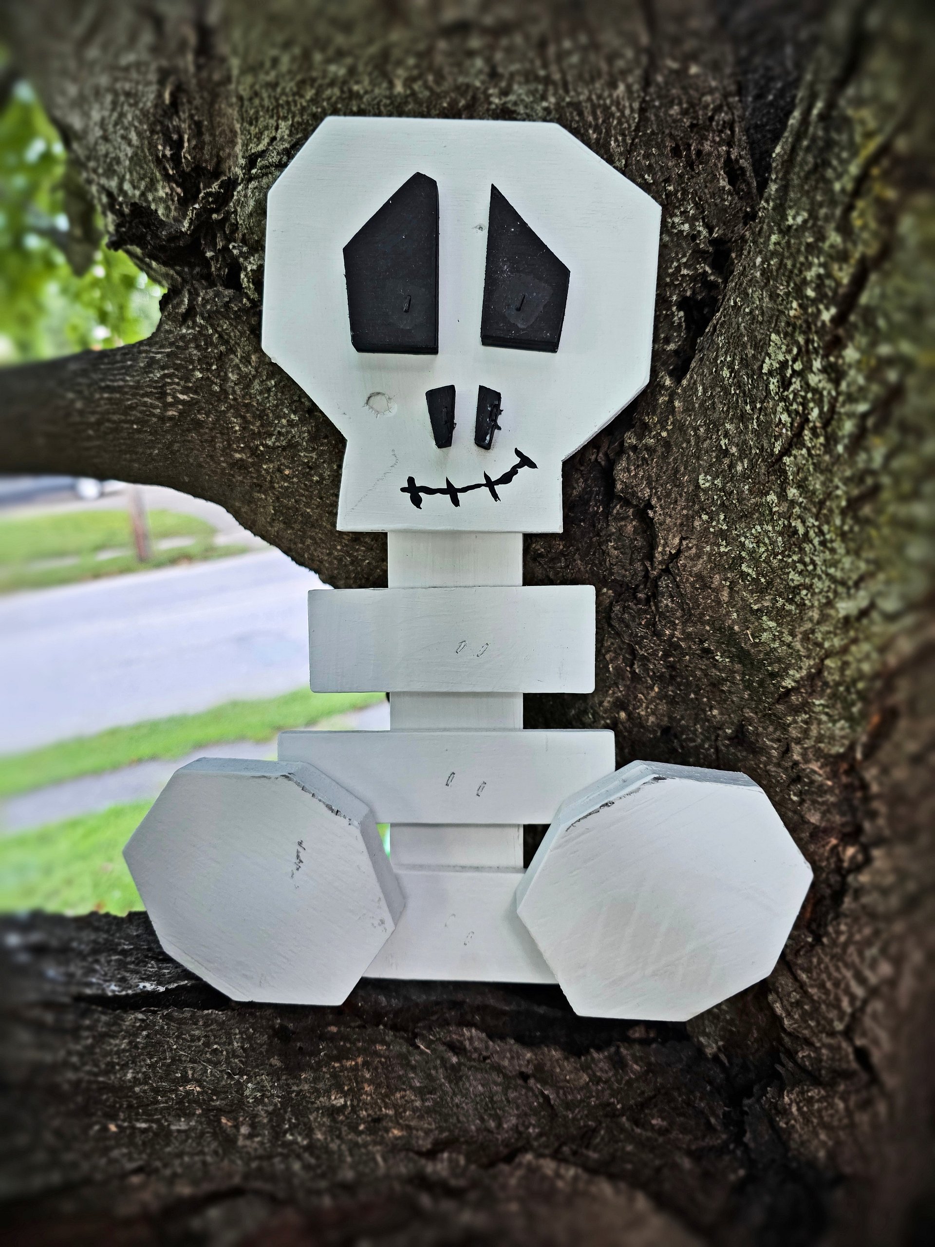Skelly Jr the Rustic Skeleton Halloween Decoration product image (1)