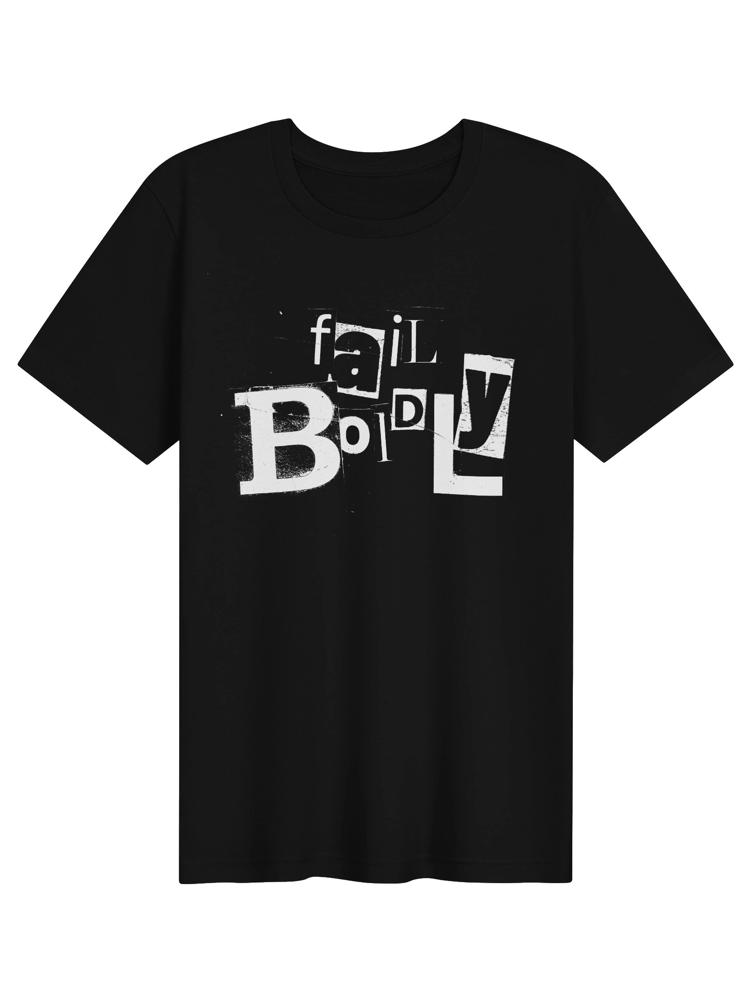 fail boldly unisex tee [blk] product image (1)