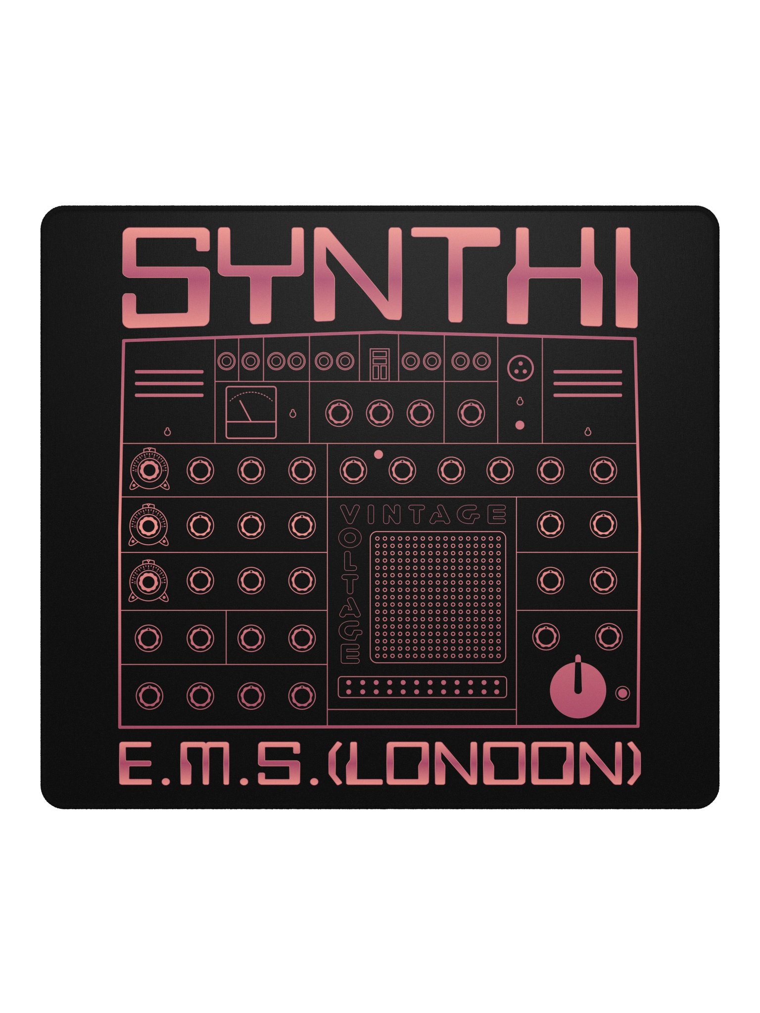 EMS Synthi Gaming Mouse Pad 18" - AKS VCS3 Electronic Music Studios (Vintage Analog Synth) product image (3)