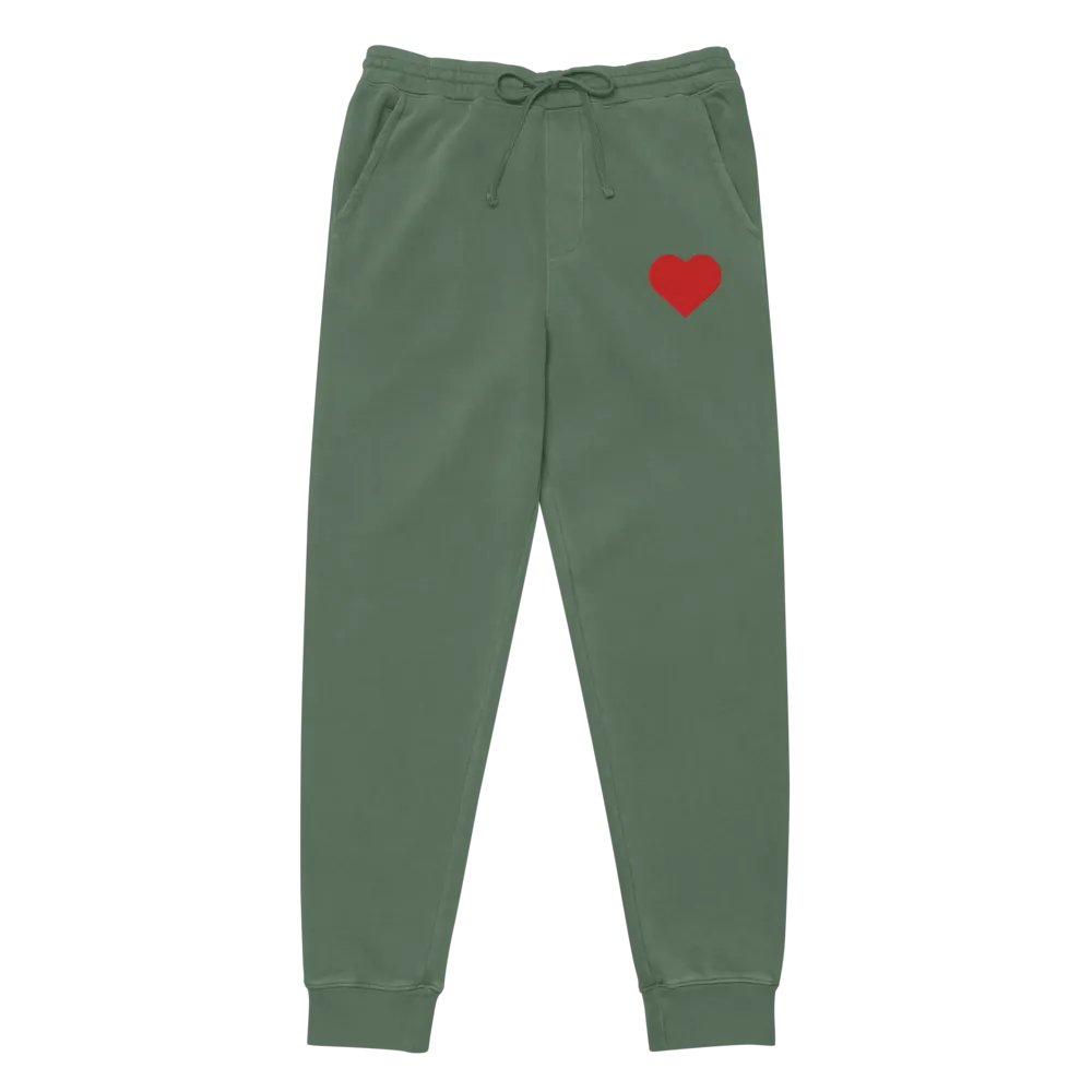 Suited Up Sweatsuit Joggers: Hearts (Red) product image (9)