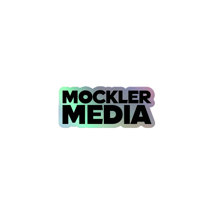 Mockler Media Sticker - Black Holograph product image (1)