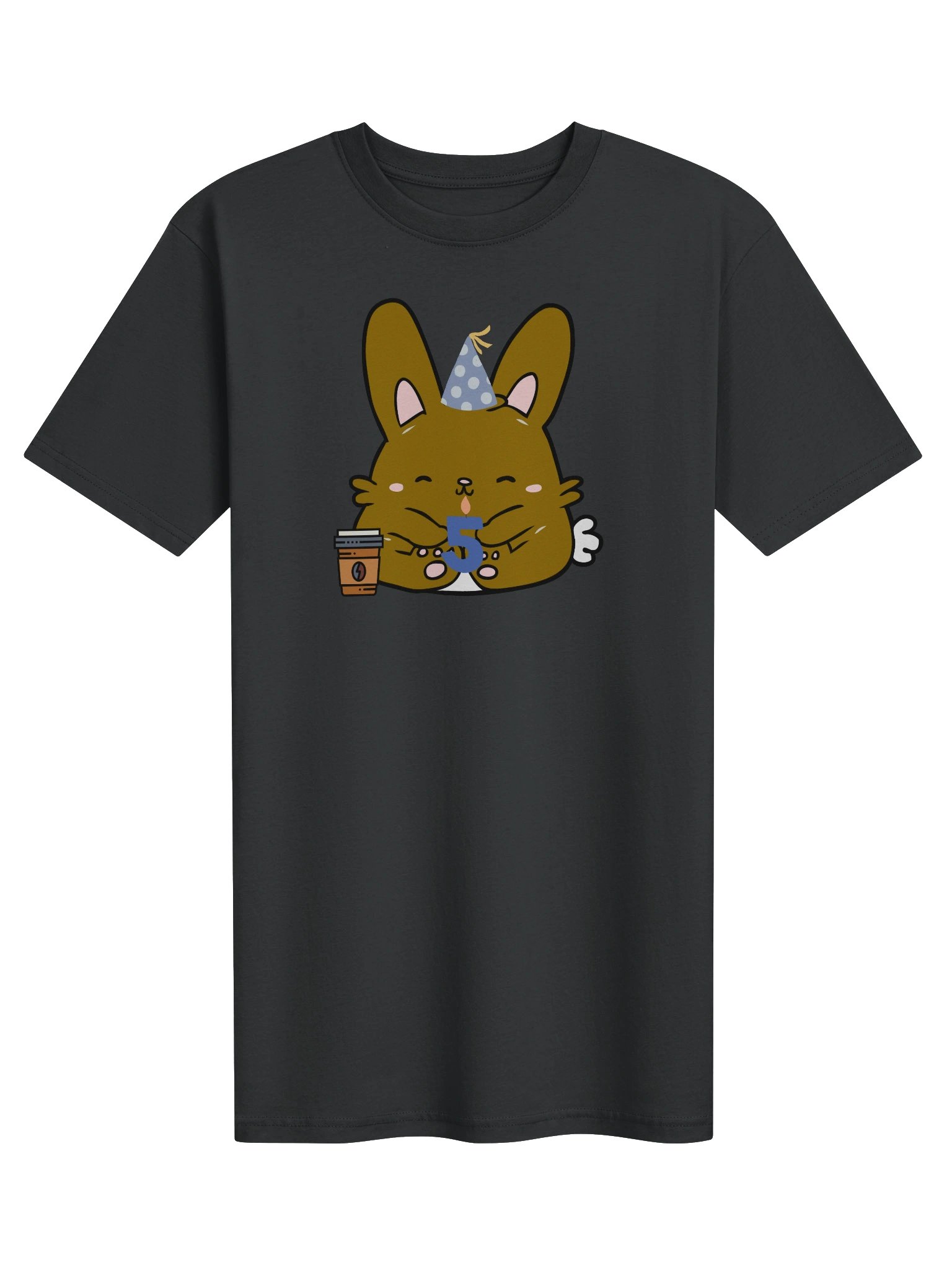 Coffee Bunny 5th Birthday Tee product image (1)