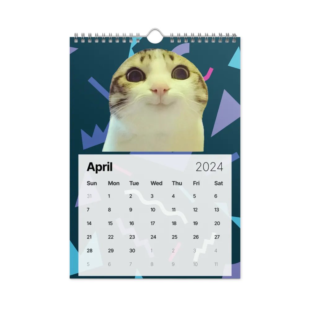 Wall Calendar (2024): Meme Cats product image (2)
