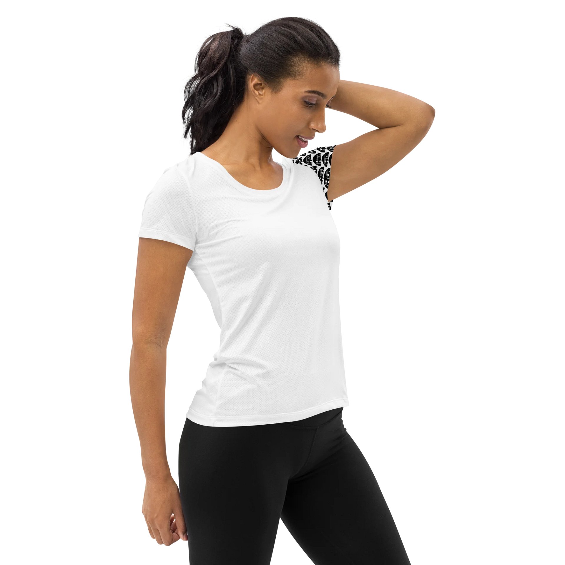 HD Logo Pattern Women's Athletic T-Shirt product image (4)
