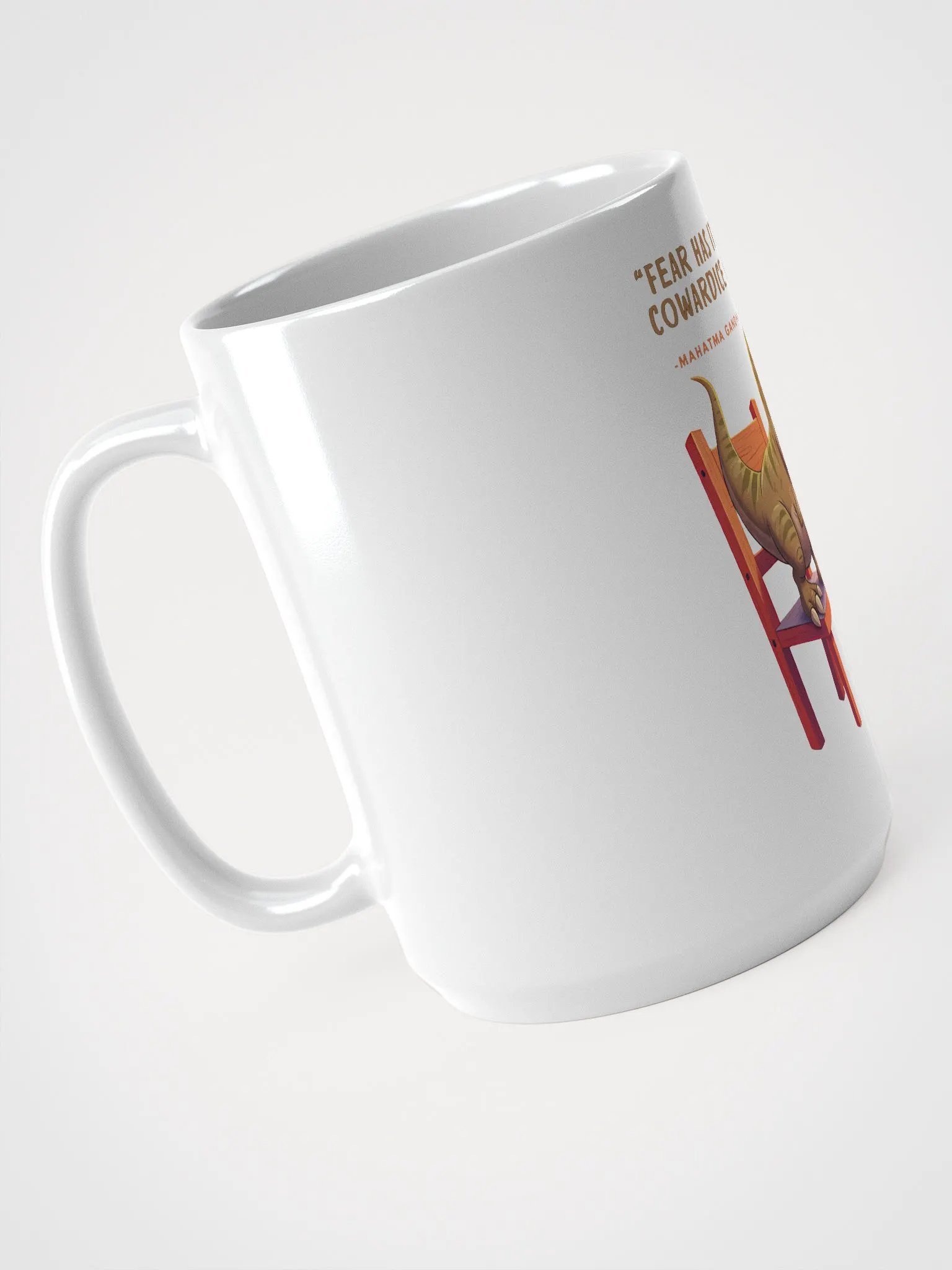 Mohatma Gandhi Motivational Quote - Dino Fear Mug product image (4)