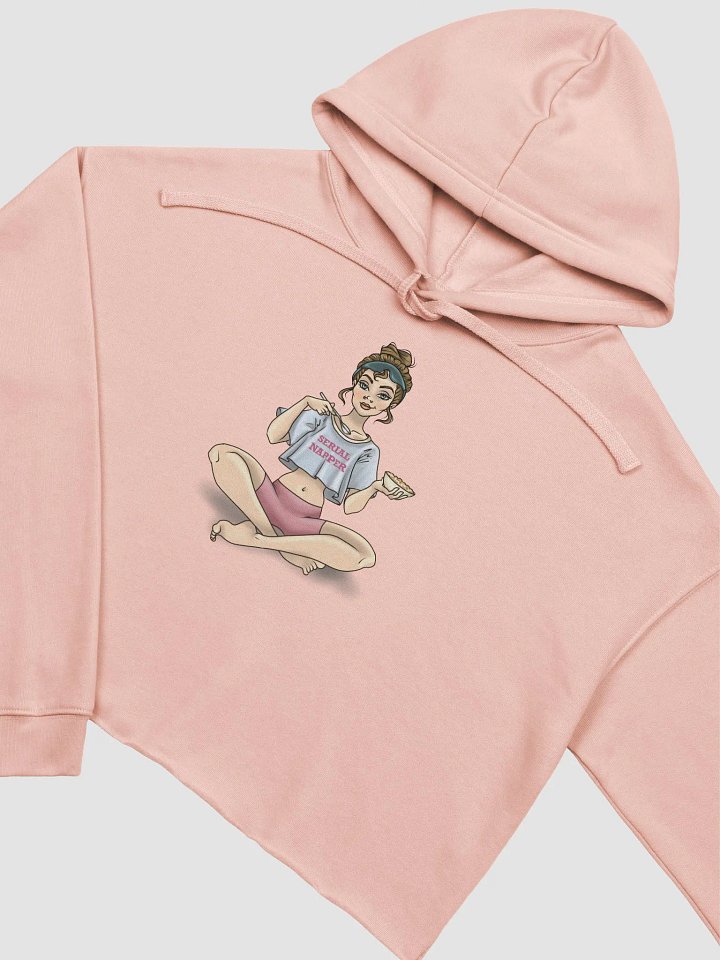 Serial Napper Girly Girl Crop Hoodie product image (2)