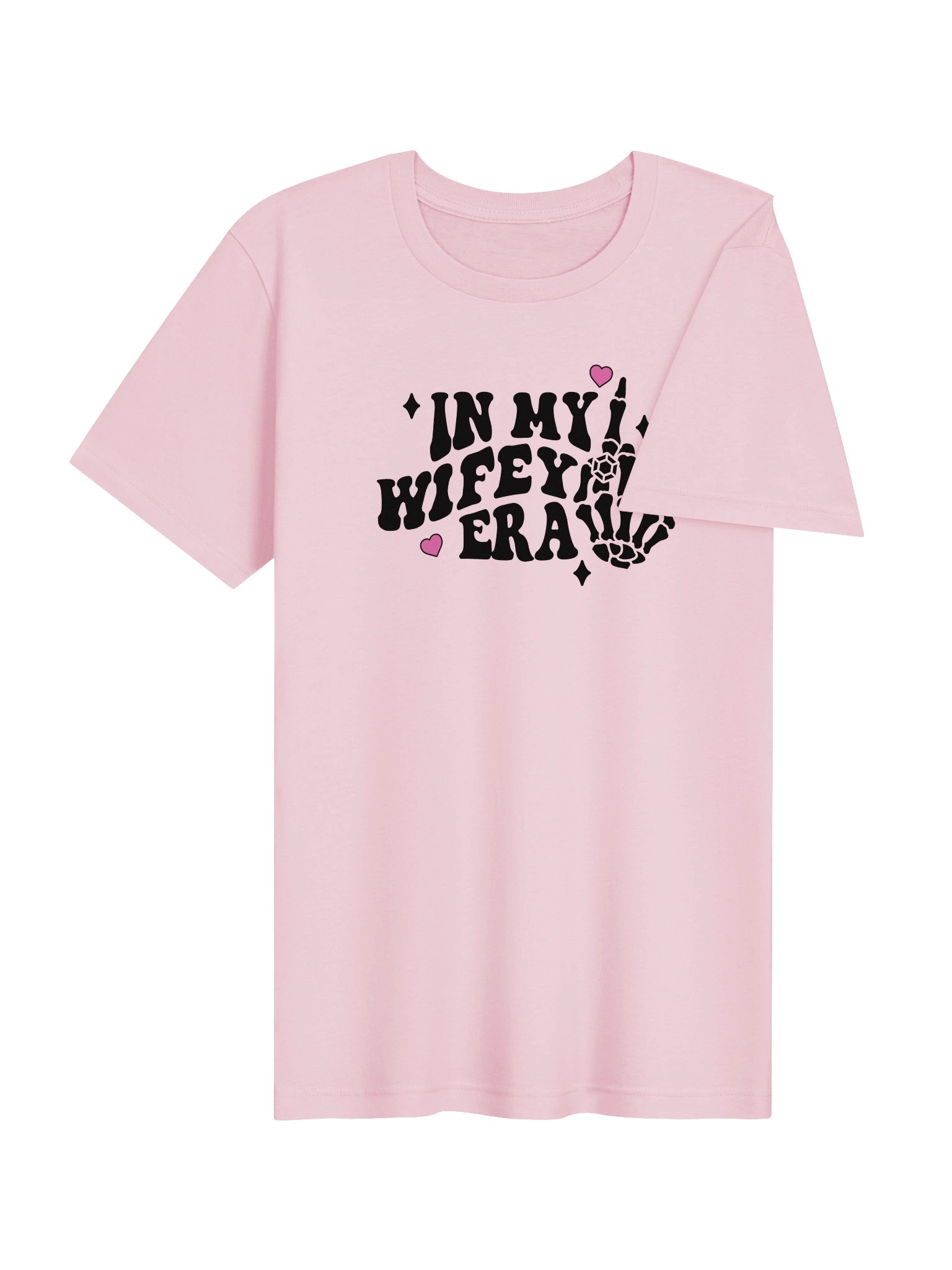 In My Wifey Era T-Shirt | Bride-to-Be Skeleton Hand Tee product image (5)