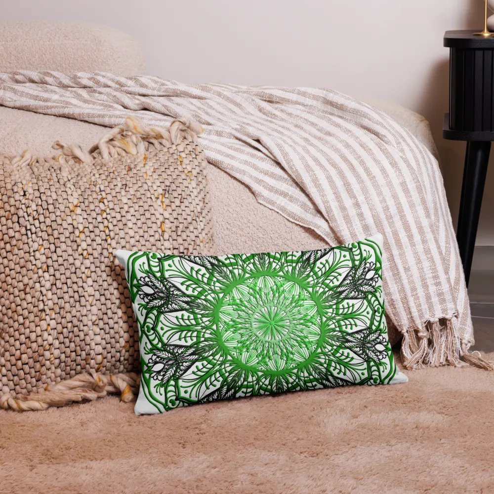 Verdant Symmetry Premium Pillow Case product image (8)
