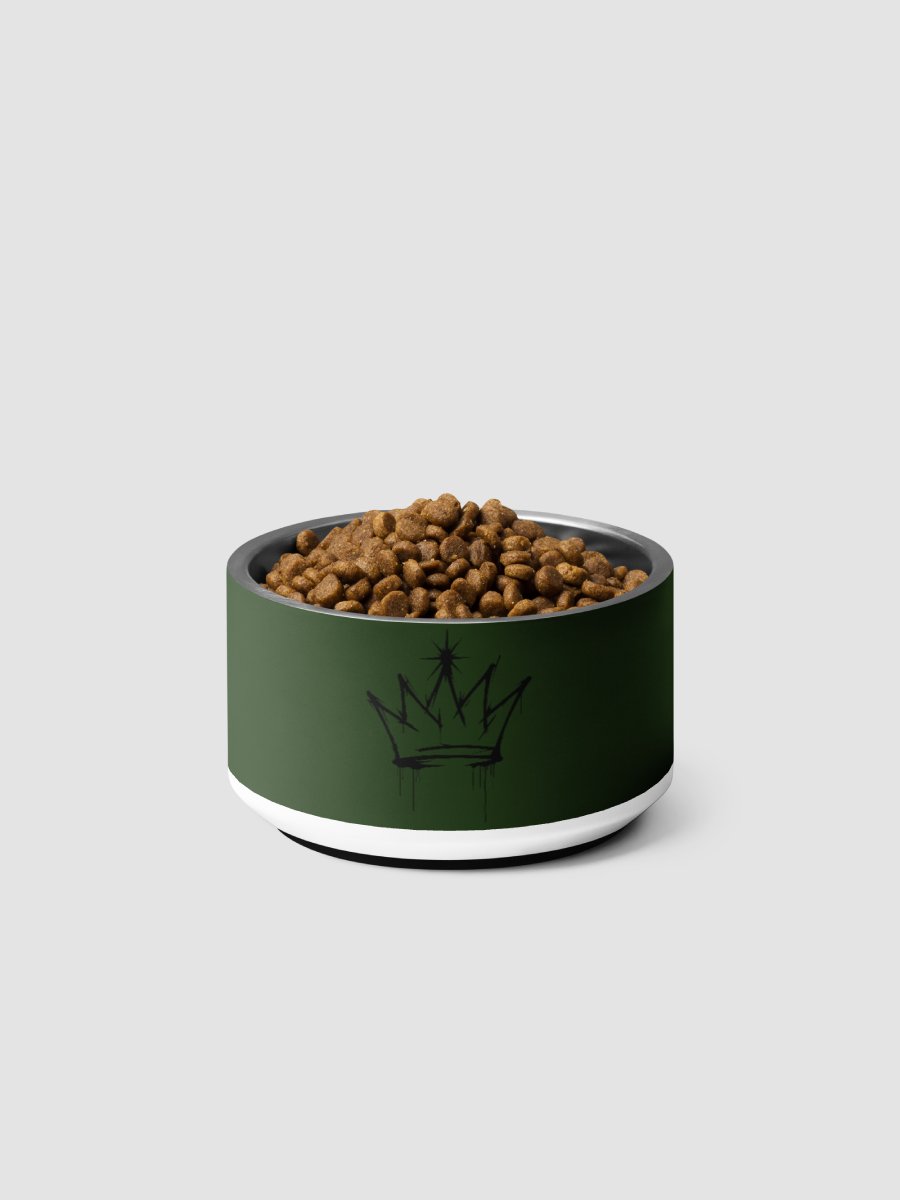 ONE KING Urban Crown Pet Bowl Green product image (2)