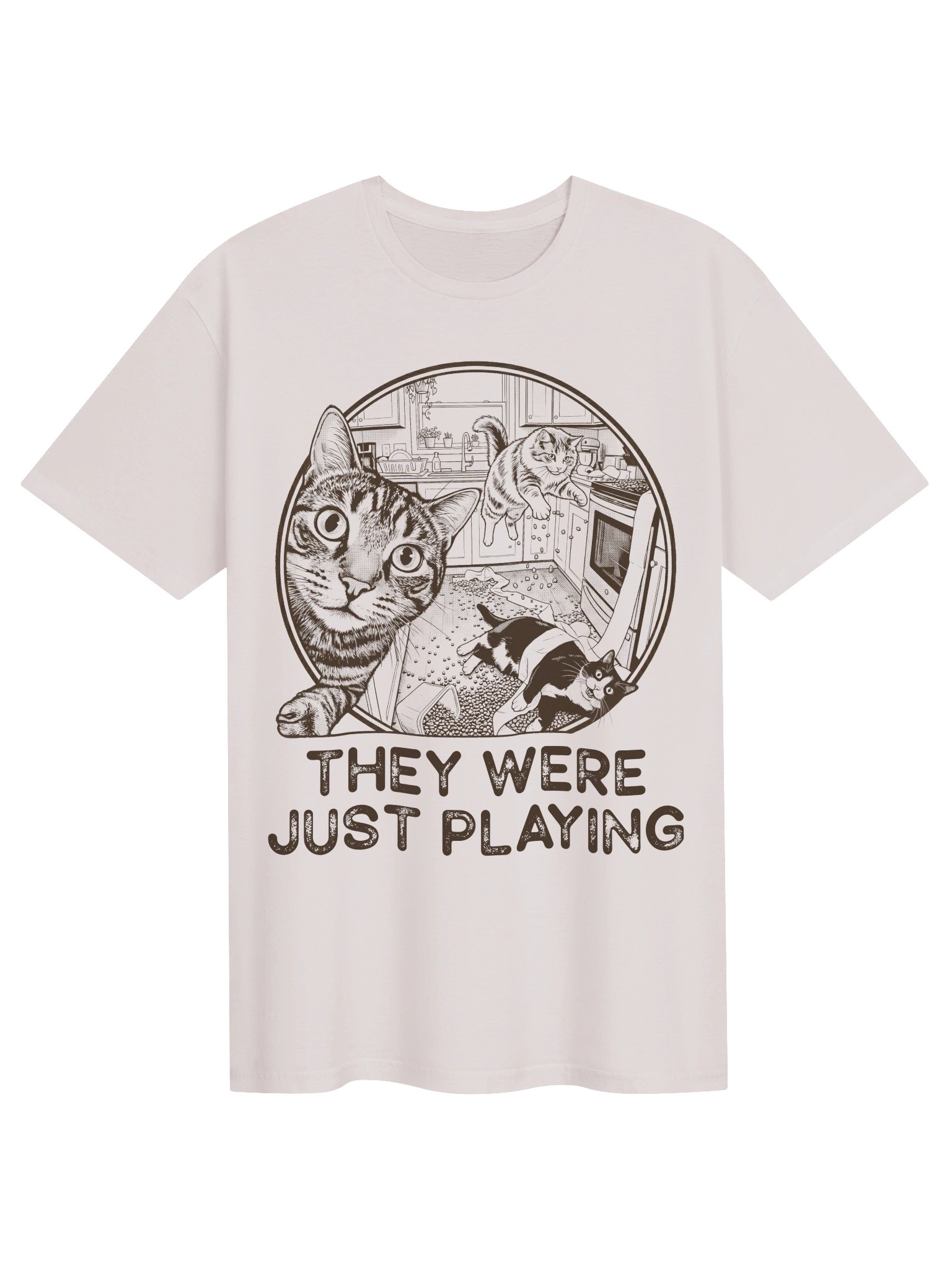 Kitchen Playing Cats T-Shirt product image (2)