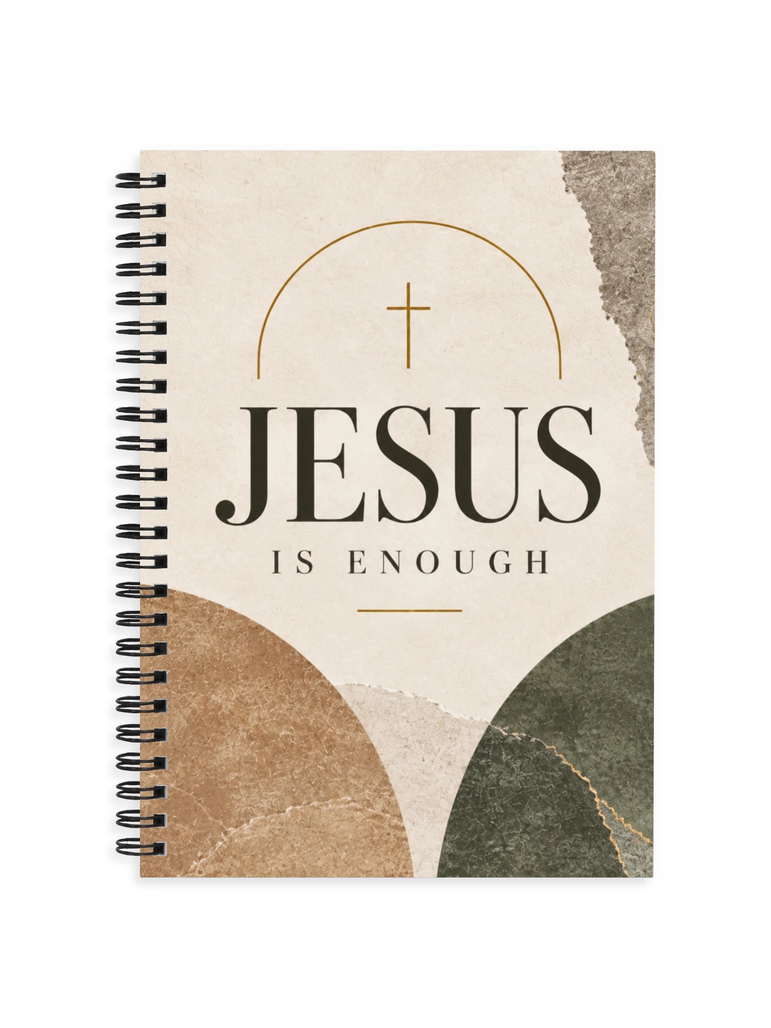 Jesus Is Enough Christian Spiral Notebook – Prayer Journal, Bible Study & Sermon Notes product image (1)