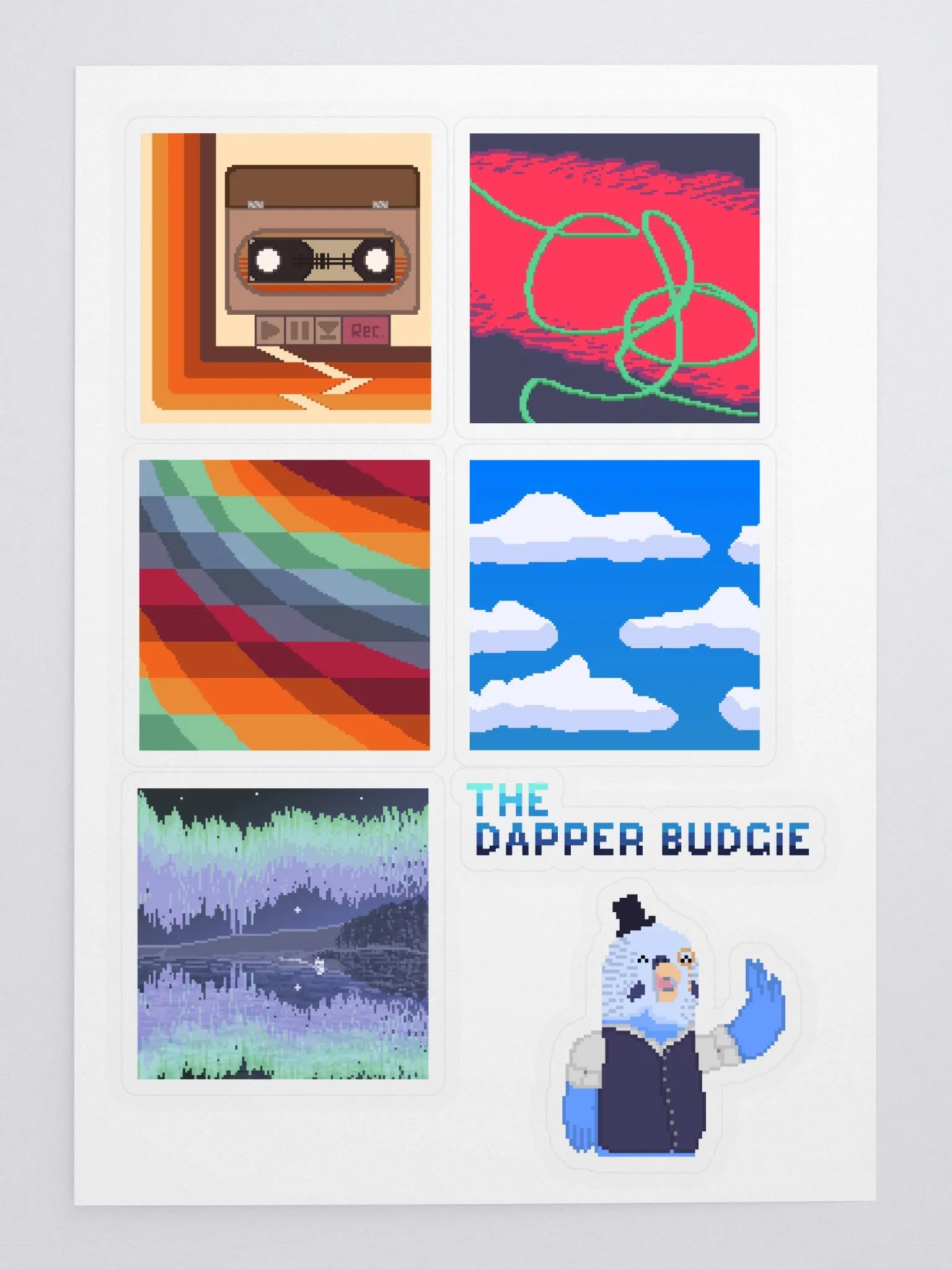 Square Decal Sticker Sheet product image (3)