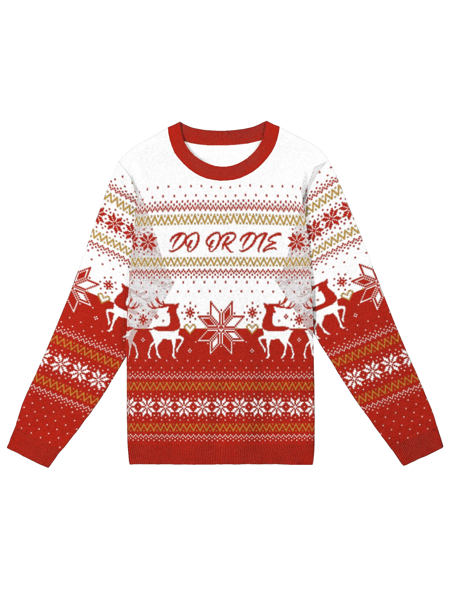 Festive Knitted Sweater: DO OR DIE Edition