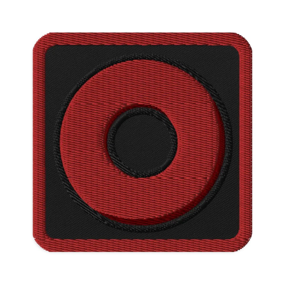 Red Ring Embroidered Patch product image (1)