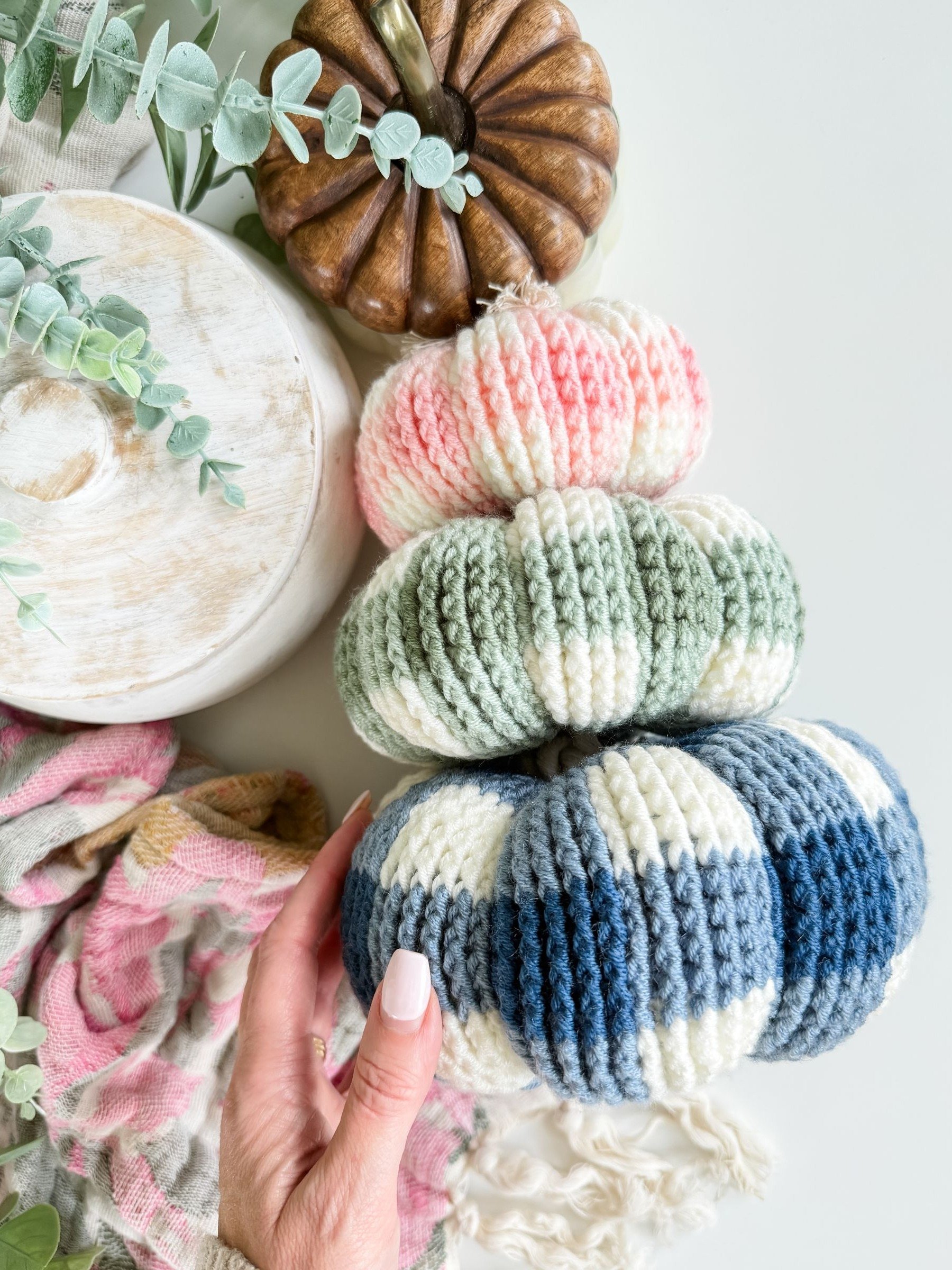 Country Gingham Pumpkin Crochet Pattern product image (10)