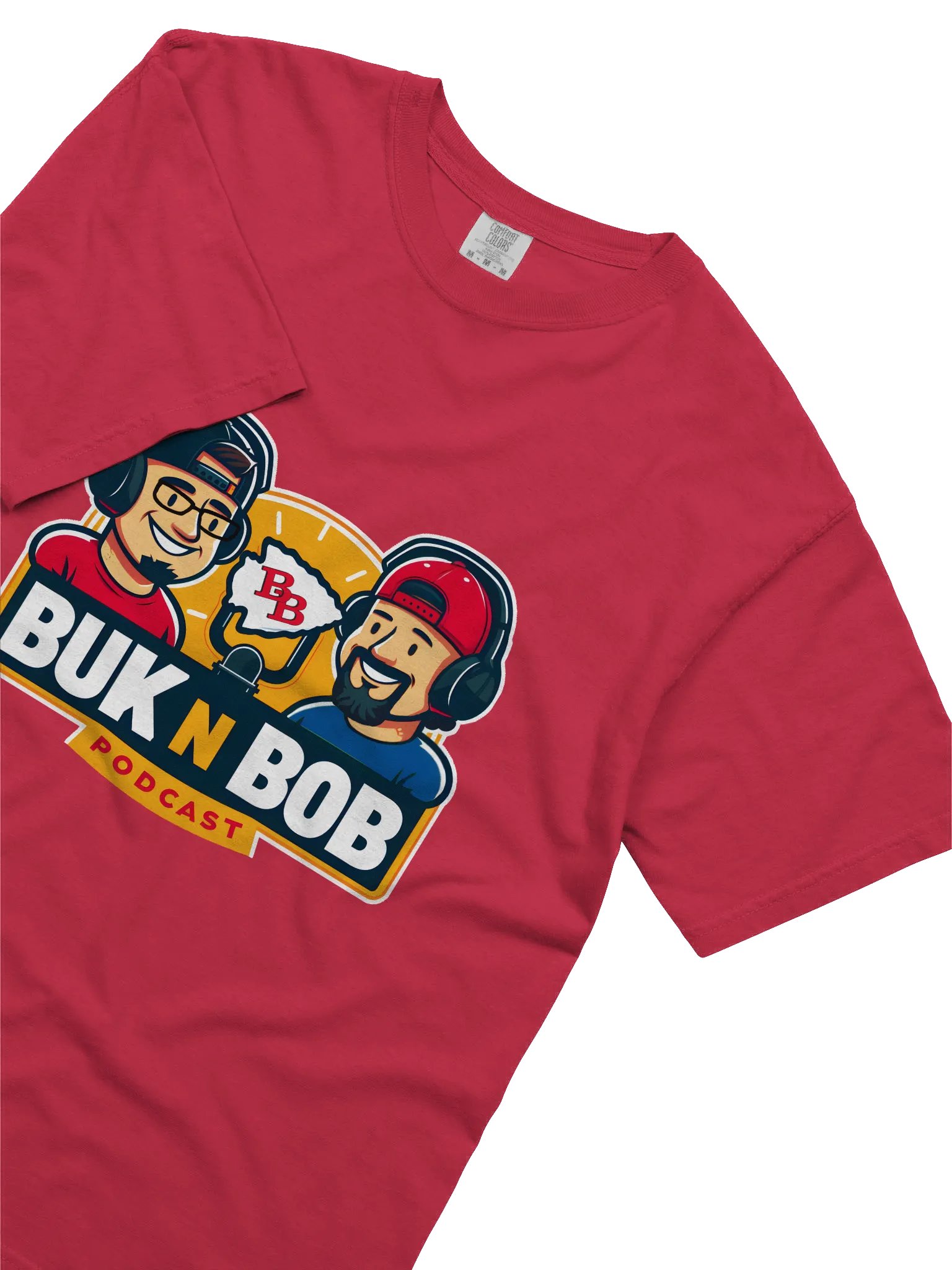 Buk N Bob Podcast Cartoon Logo T-Shirt product image (27)