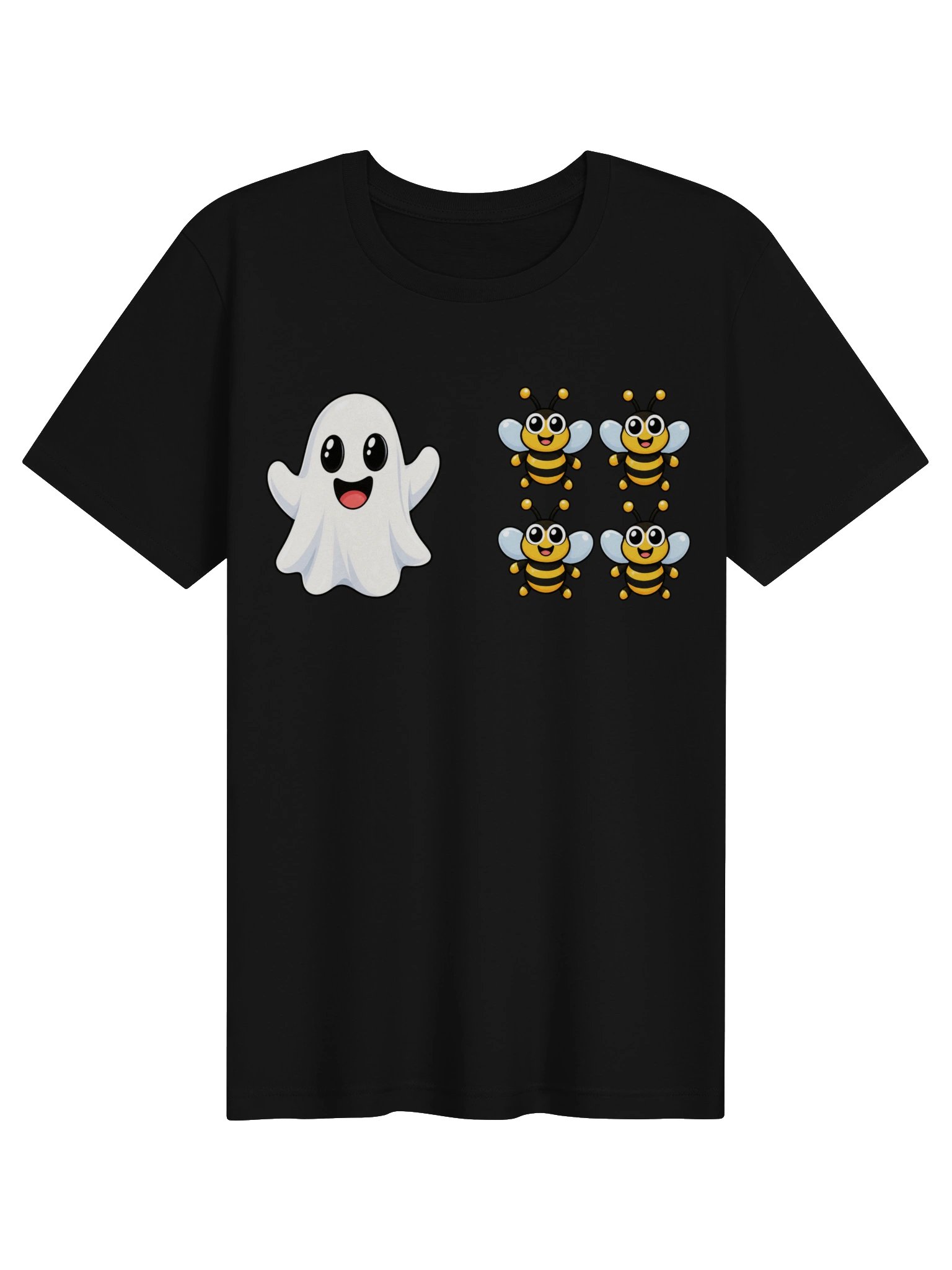 Funny Boo Bees T-shirt | Cute Ghost with Four Bees shirt, Funny Halloween Ghost Bees product image (101)