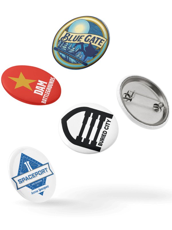 Arc Raiders City Buttons (Pack of 5) product image (1)