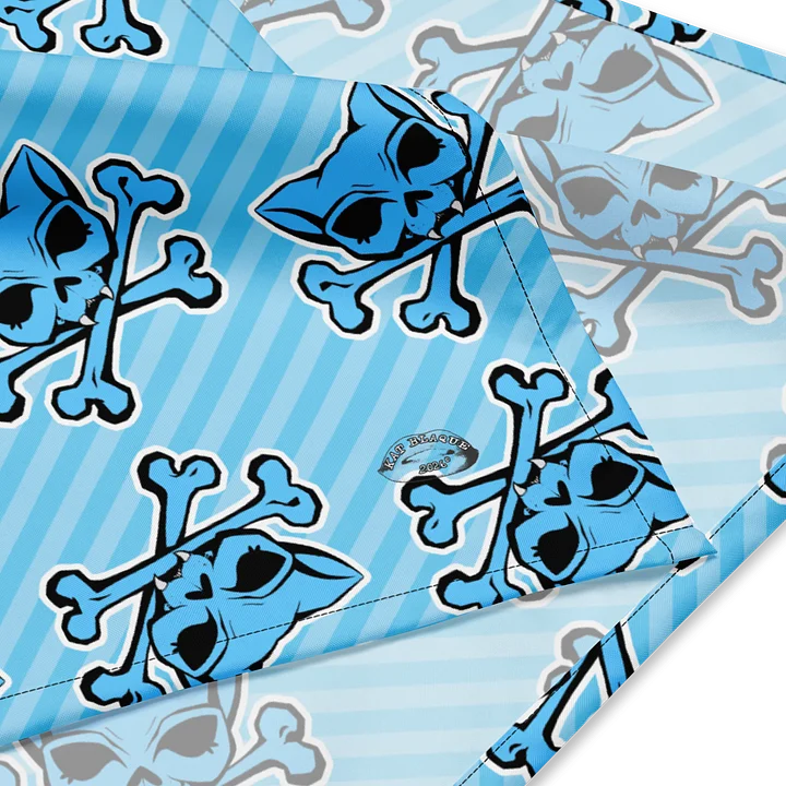 Light Blue Kat Skull Bandana product image (2)
