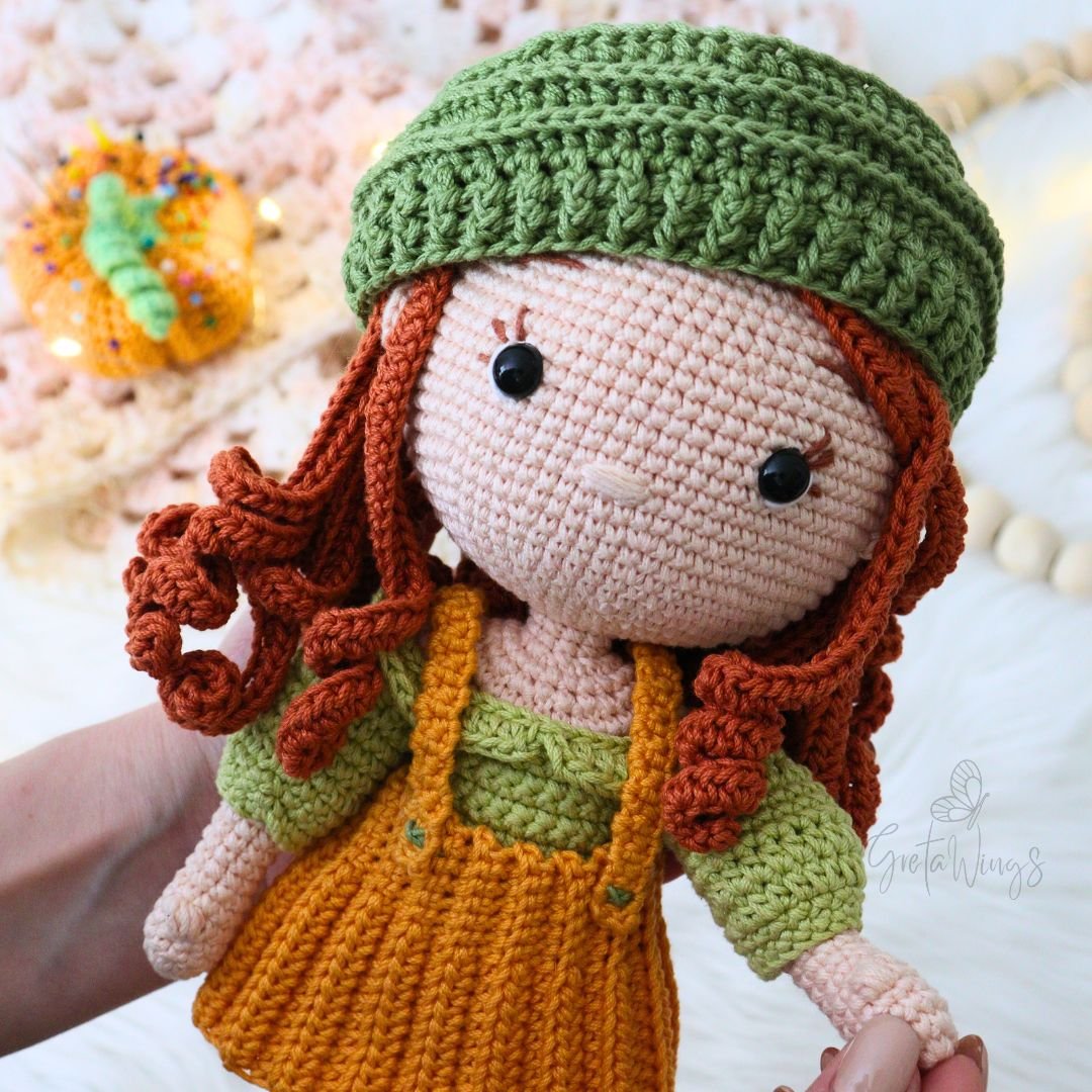 Patrón de Amigurumi de Muñeca Amber en Otoño (Descarga Digital) product image (9)