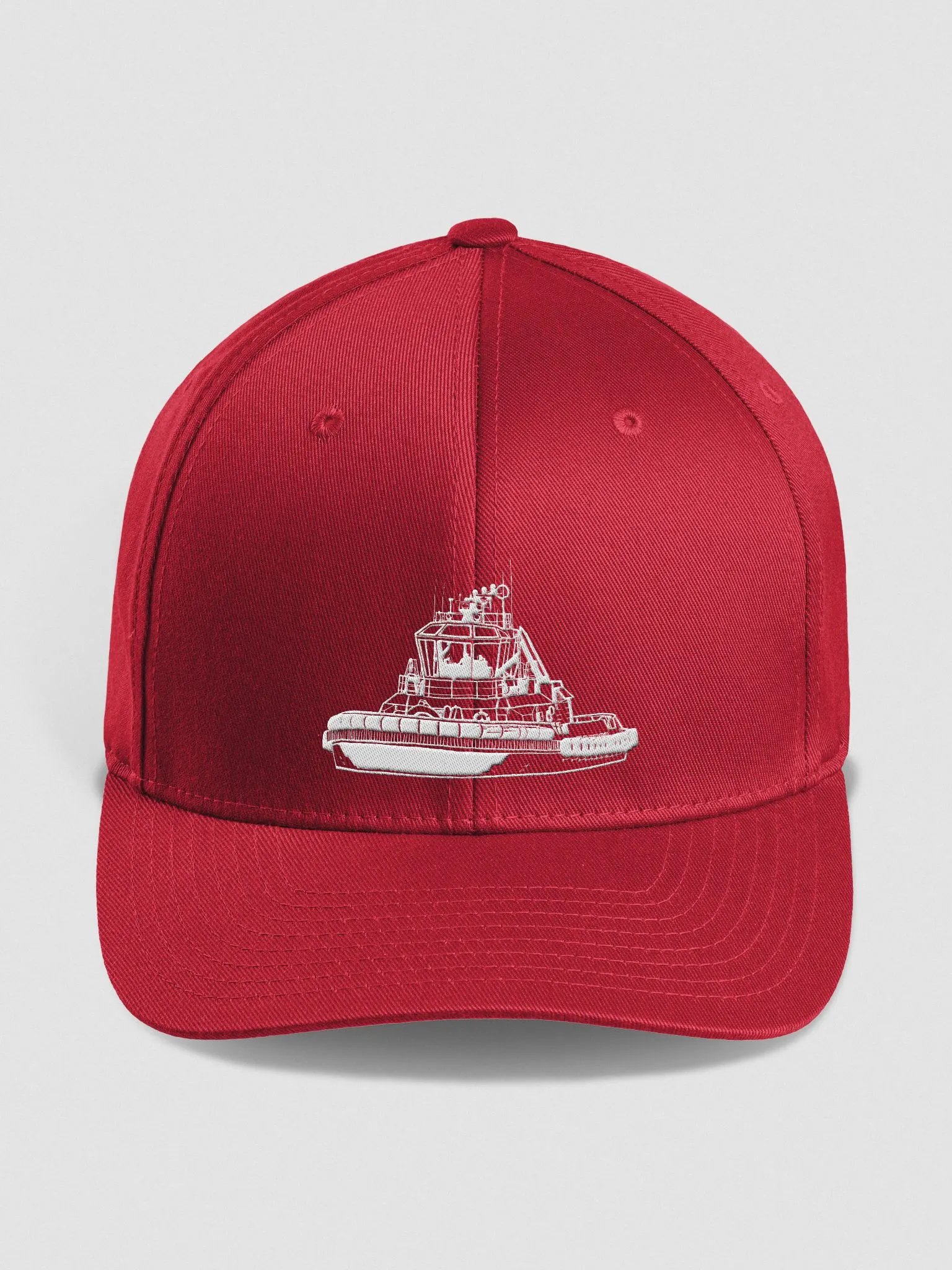 White Marco tug Fitted Flexfit Cap product image (1)