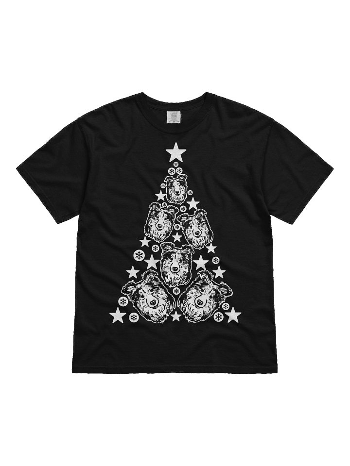 Rough Collie Christmas Tree T-Shirt product image (2)