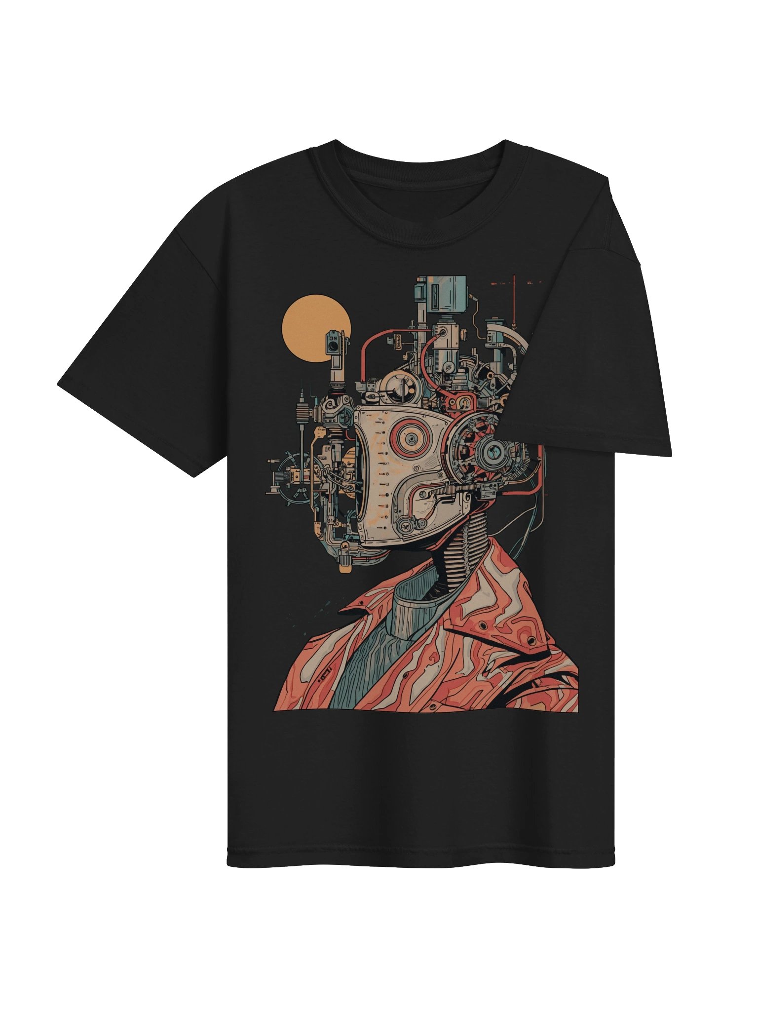 Retro Cyborg Profile Heavyweight T-Shirt product image (7)