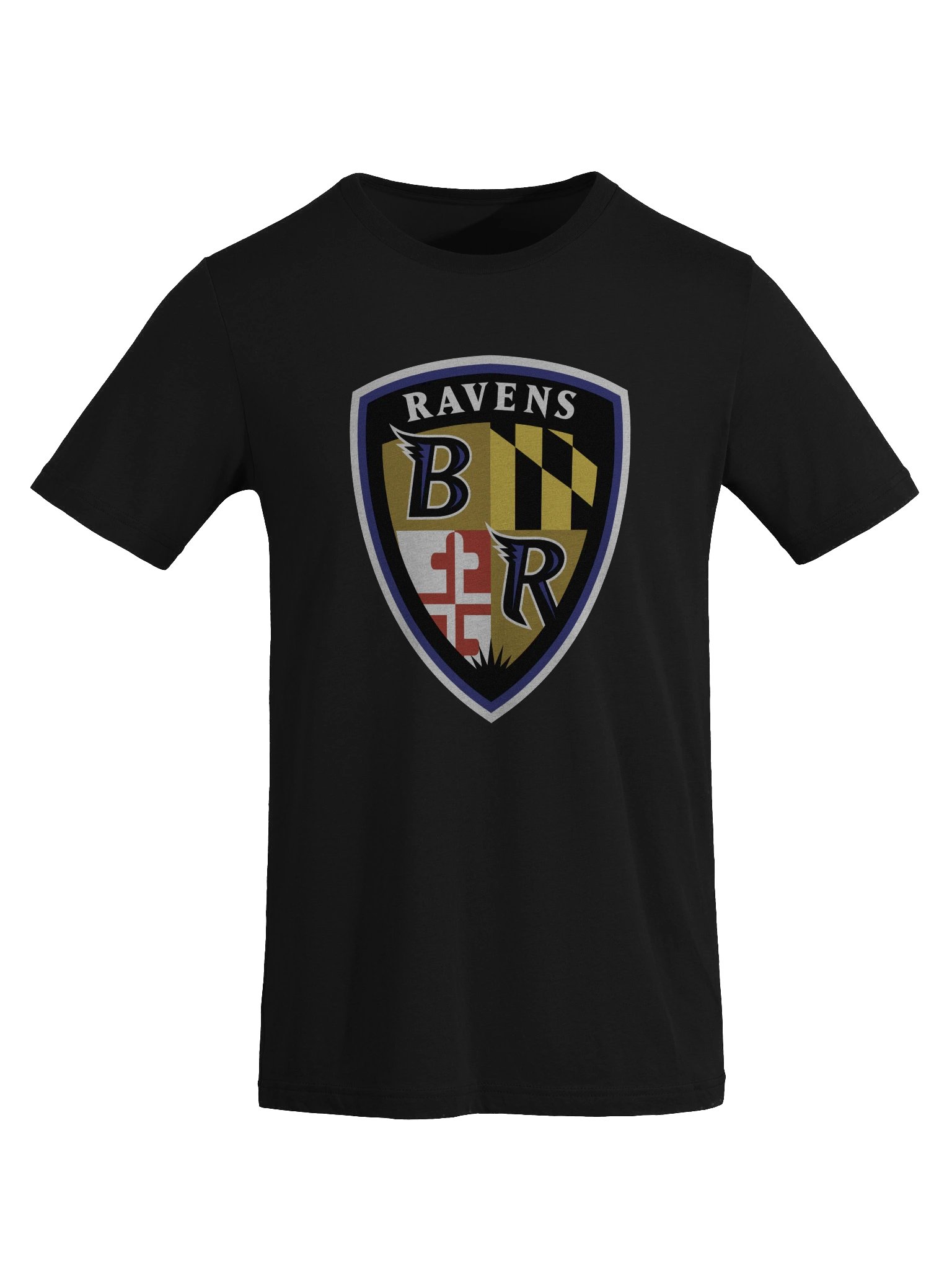 RAVENS - Shield Logo Tri-Blend Tee product image (1)