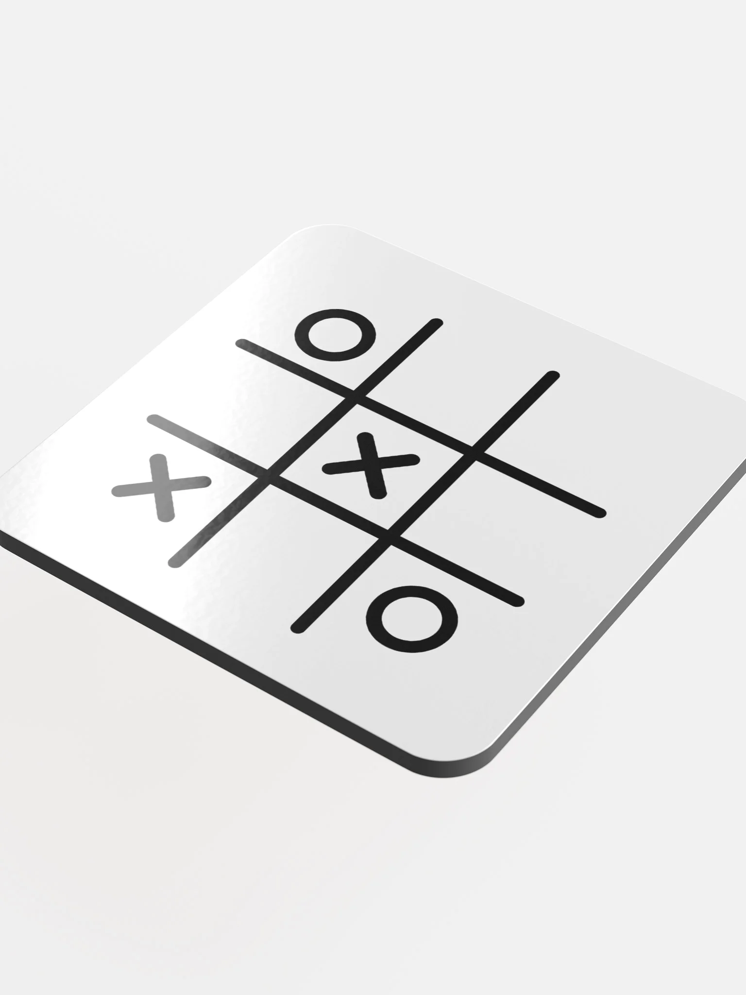 Tic Tac Toe Coaster – Gloss Finish product image (3)