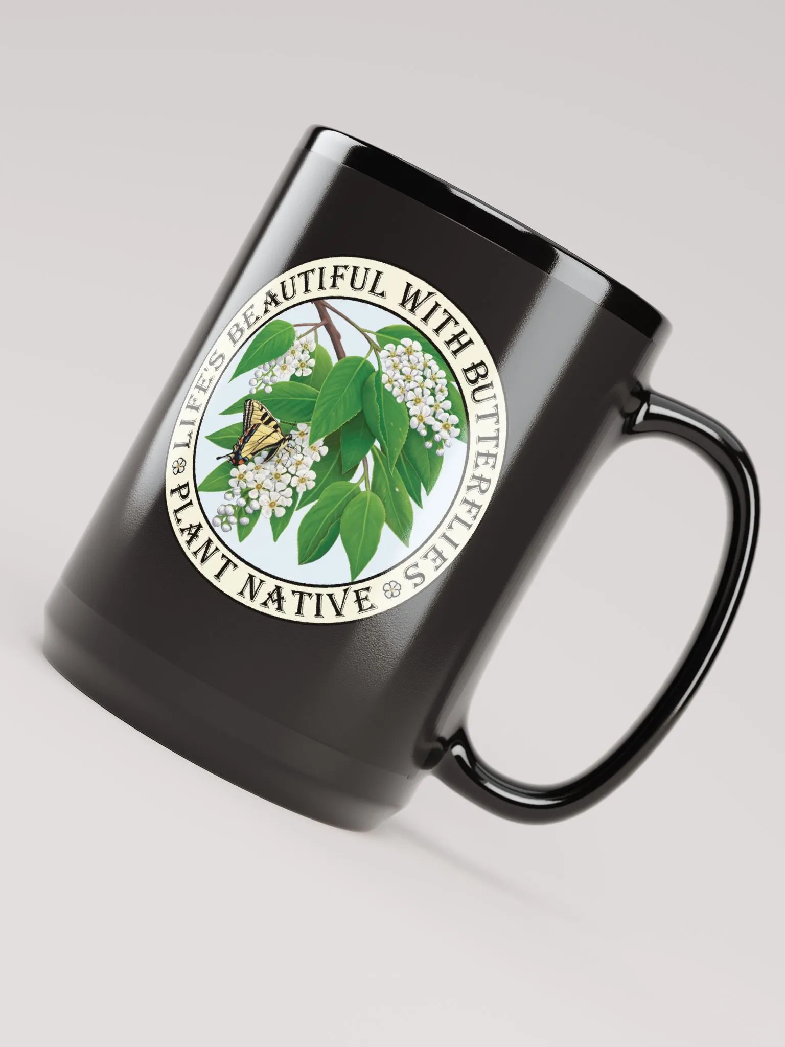 Tiger Swallowtail Black Mug product image (4)