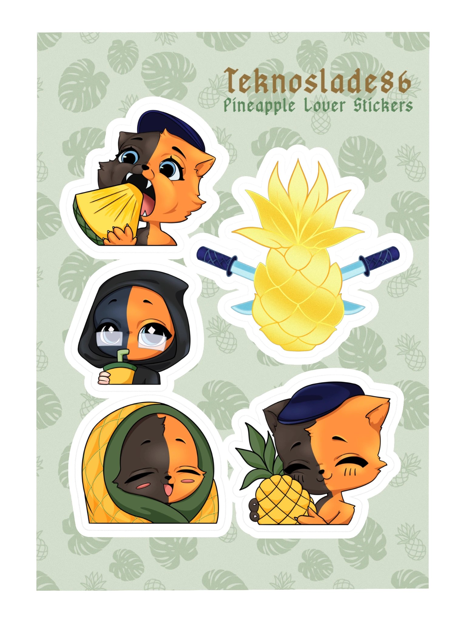 Pineapple Lover Stickers product image (3)