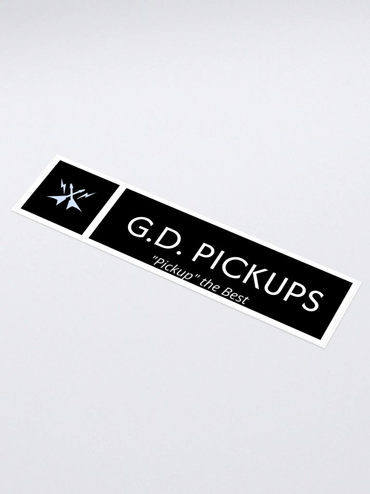 G.D. Pickups Official Logo 15" x 3.75" Sticker product image (1)
