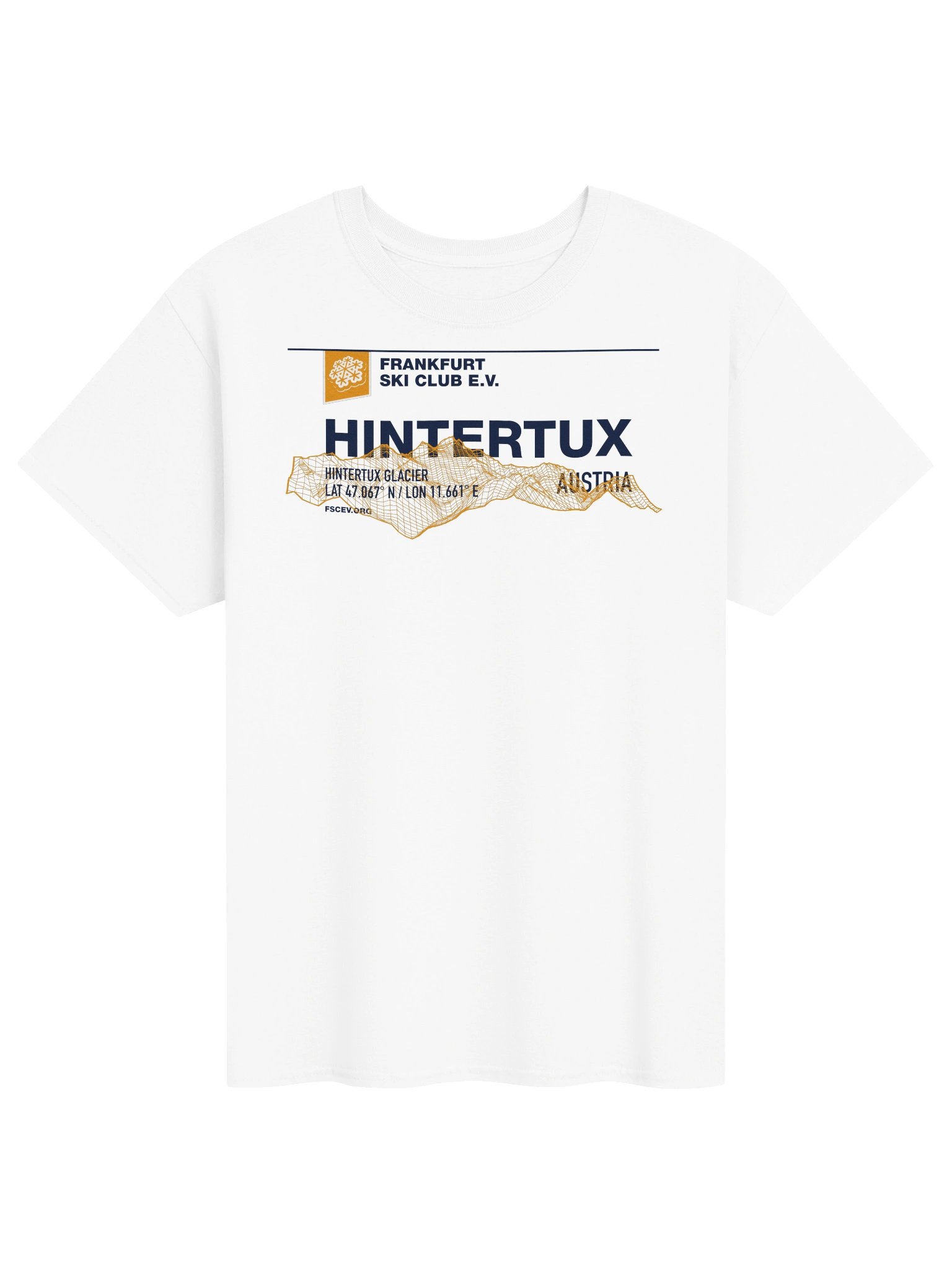 Hintertux Glacier Coordinates Resort White (front and back) product image (1)