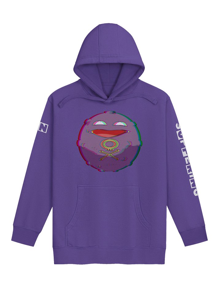 PURPLE FANART GLITCH HOODIE product image (1)