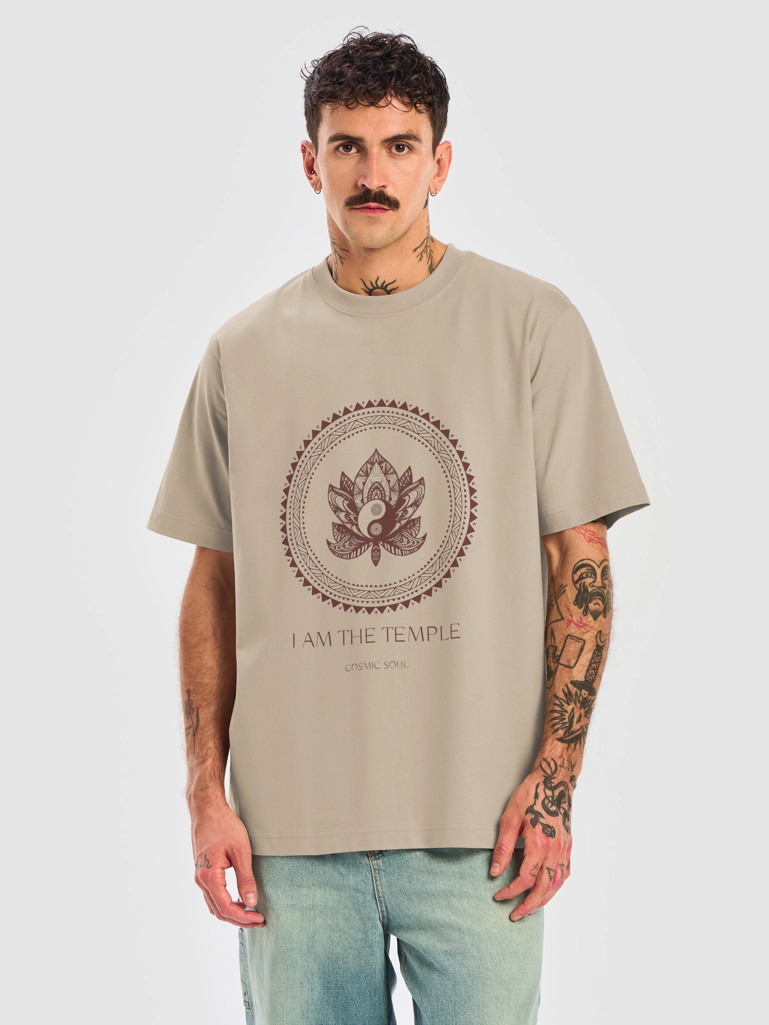 I Am the Temple — Cosmic Soul · Premium Heavyweight Tee product image (18)