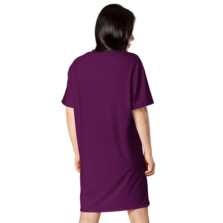 Oversized T-Shirt Dress - Luxurious Tyrian Purple, Sizes 2XS-6XL product image (2)