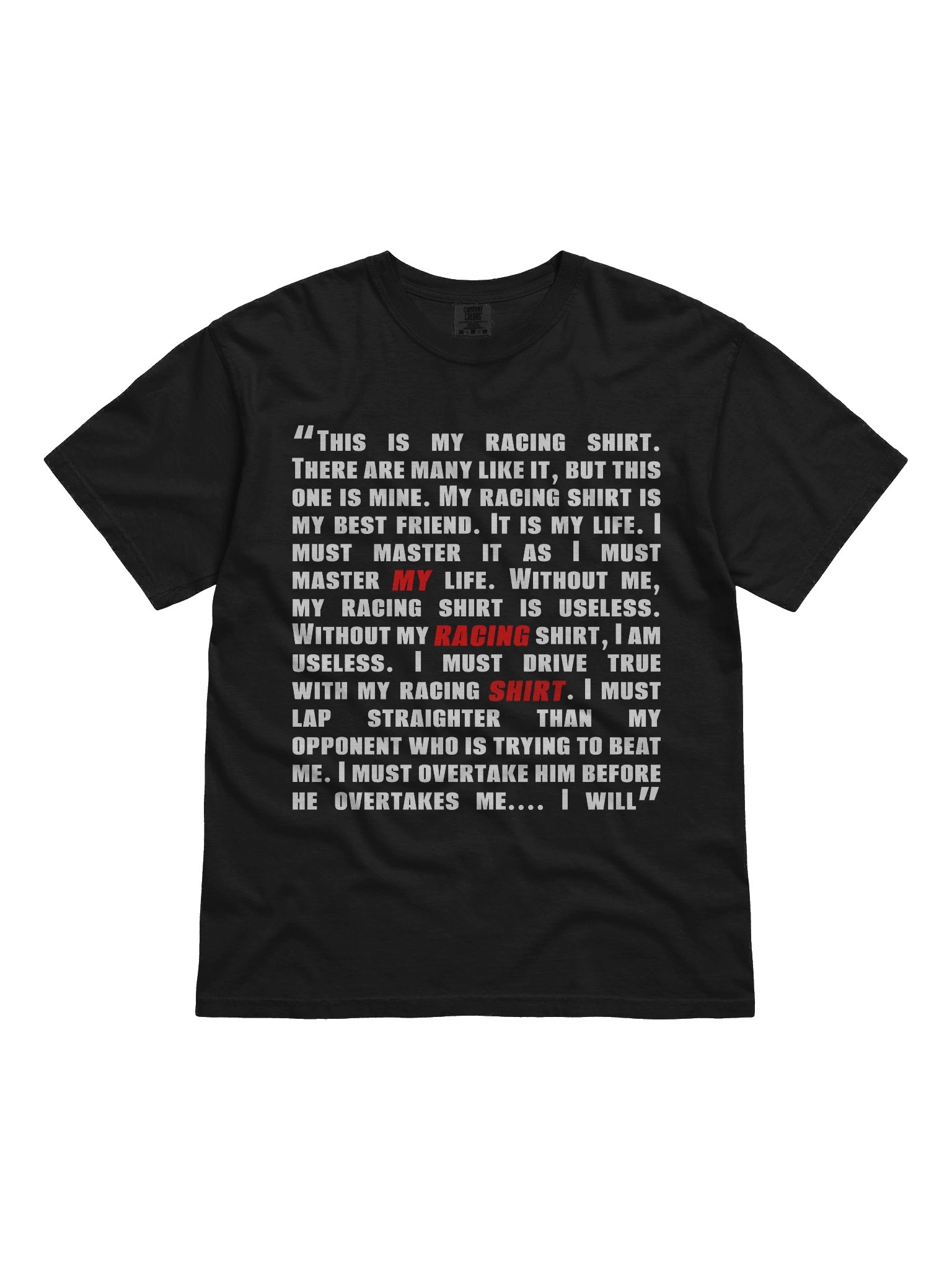 THIS IS MY RACING SHIRT - FRONT DESIGN product image (1)