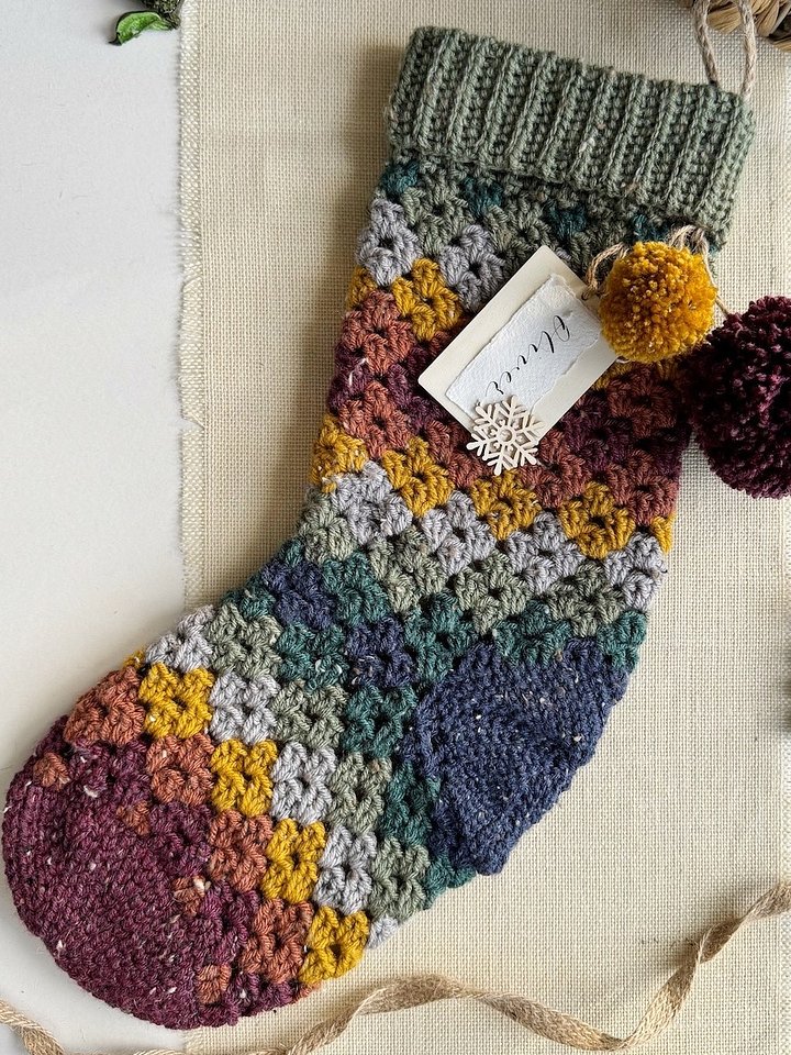 Granny Stitch Crochet Stocking Pattern product image (2)