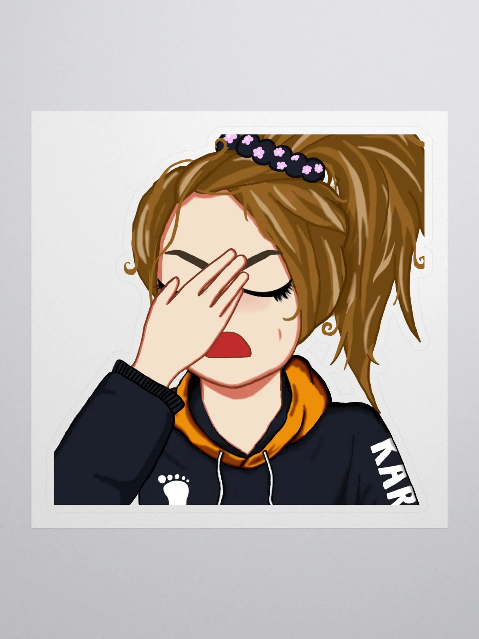 Facepalm Emote Sticker product image (1)