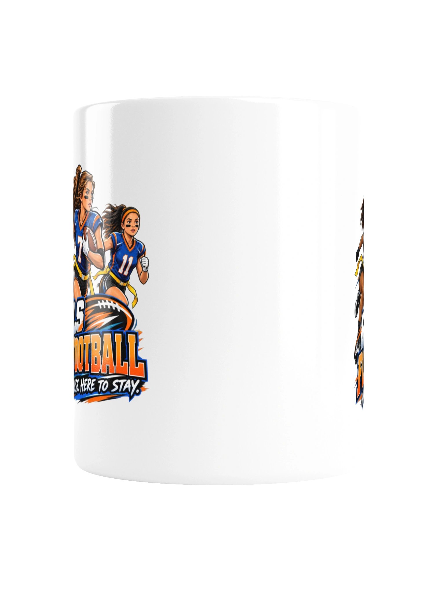 Girls Flag Football — Fast. Fearless. Here to Stay - Mug product image (6)