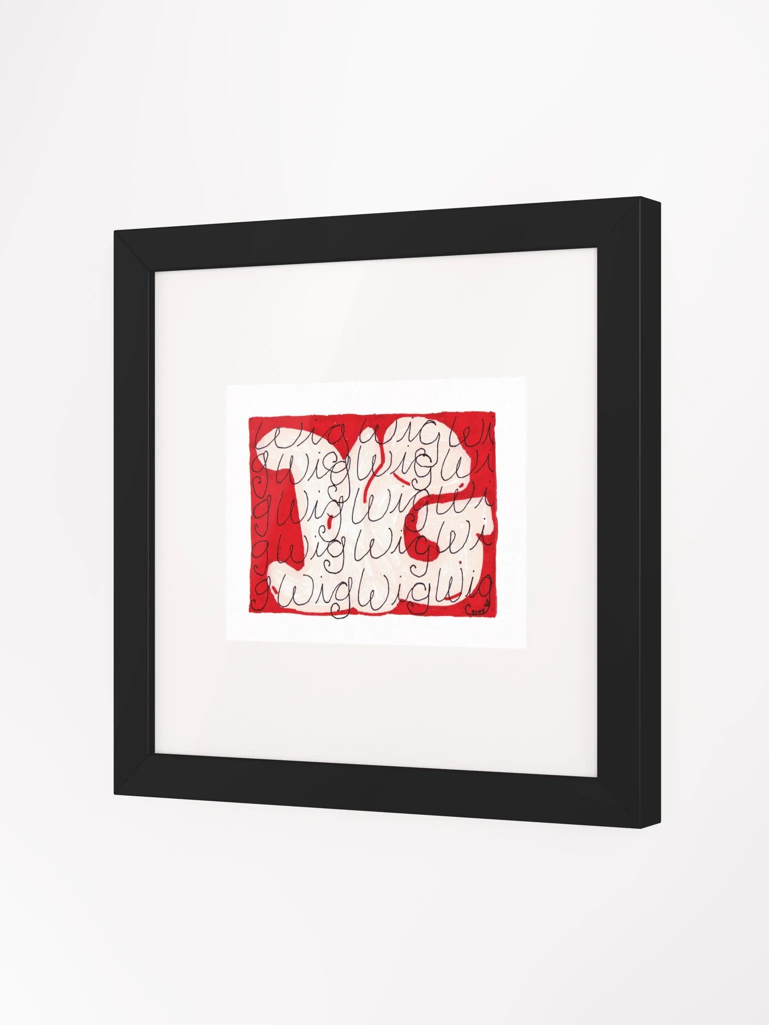 Big Wig Panel Card Print Framed product image (3)