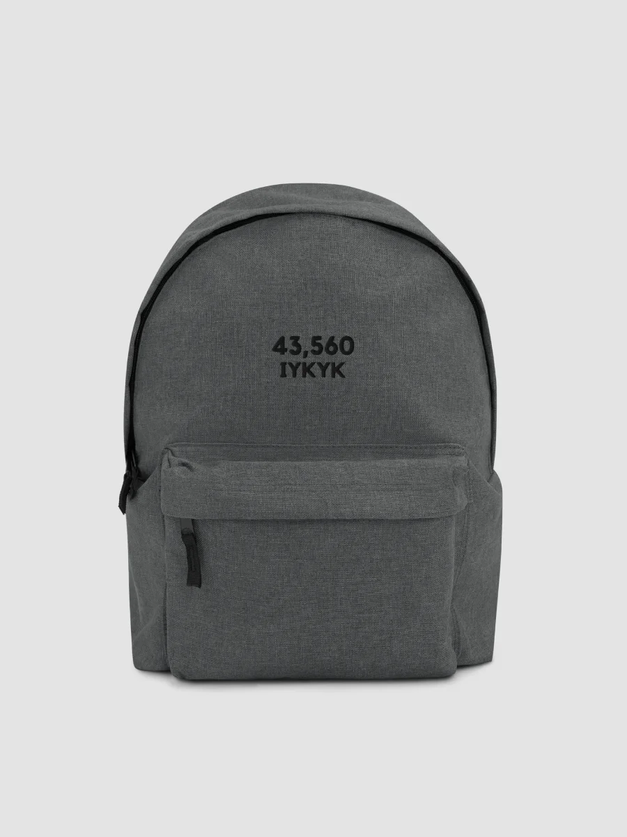 43560 IYKYK Backpack. Gray product image (1)