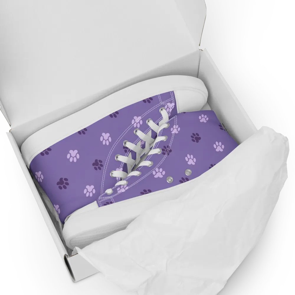 Women's Paw Print High Top Shoes product image (4)