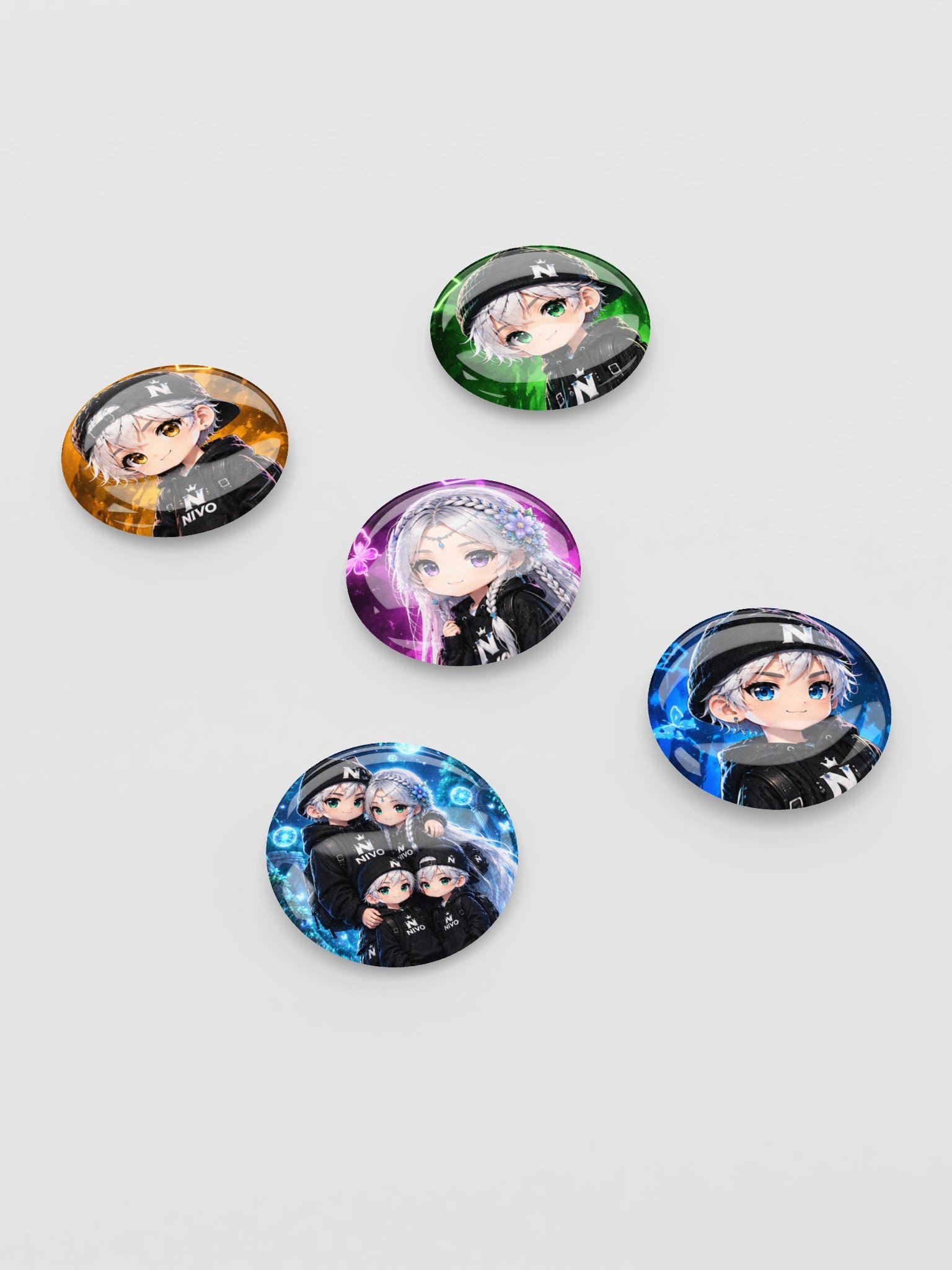 NIVO Anime Glow Pin Buttons Set product image (2)