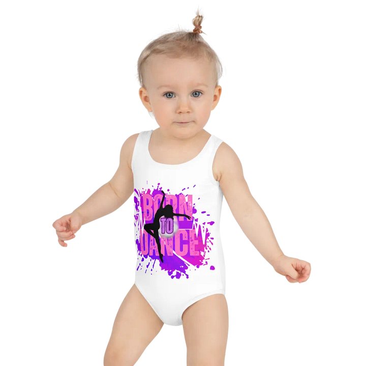 Born to Dance Her Silhouette Kids Swimsuit product image (2)